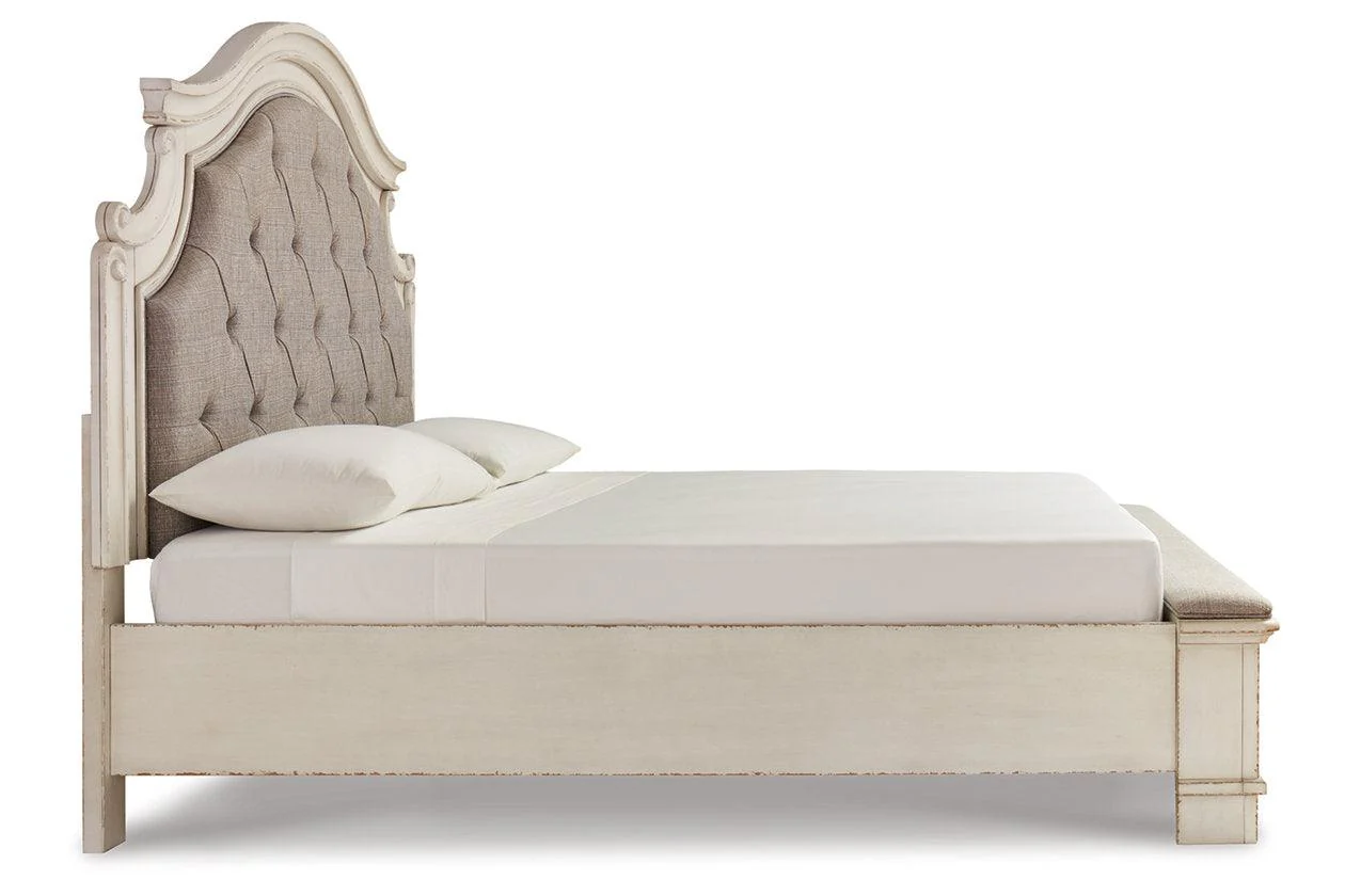 Realyn Two-tone Queen Upholstered Storage Platform Bed - Image 4