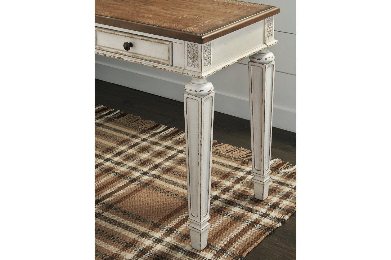 Realyn White/Brown 60" Home Office Desk - Image 6