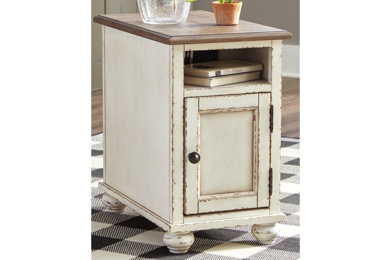 Realyn White/Brown Chairside End Table - Image 8