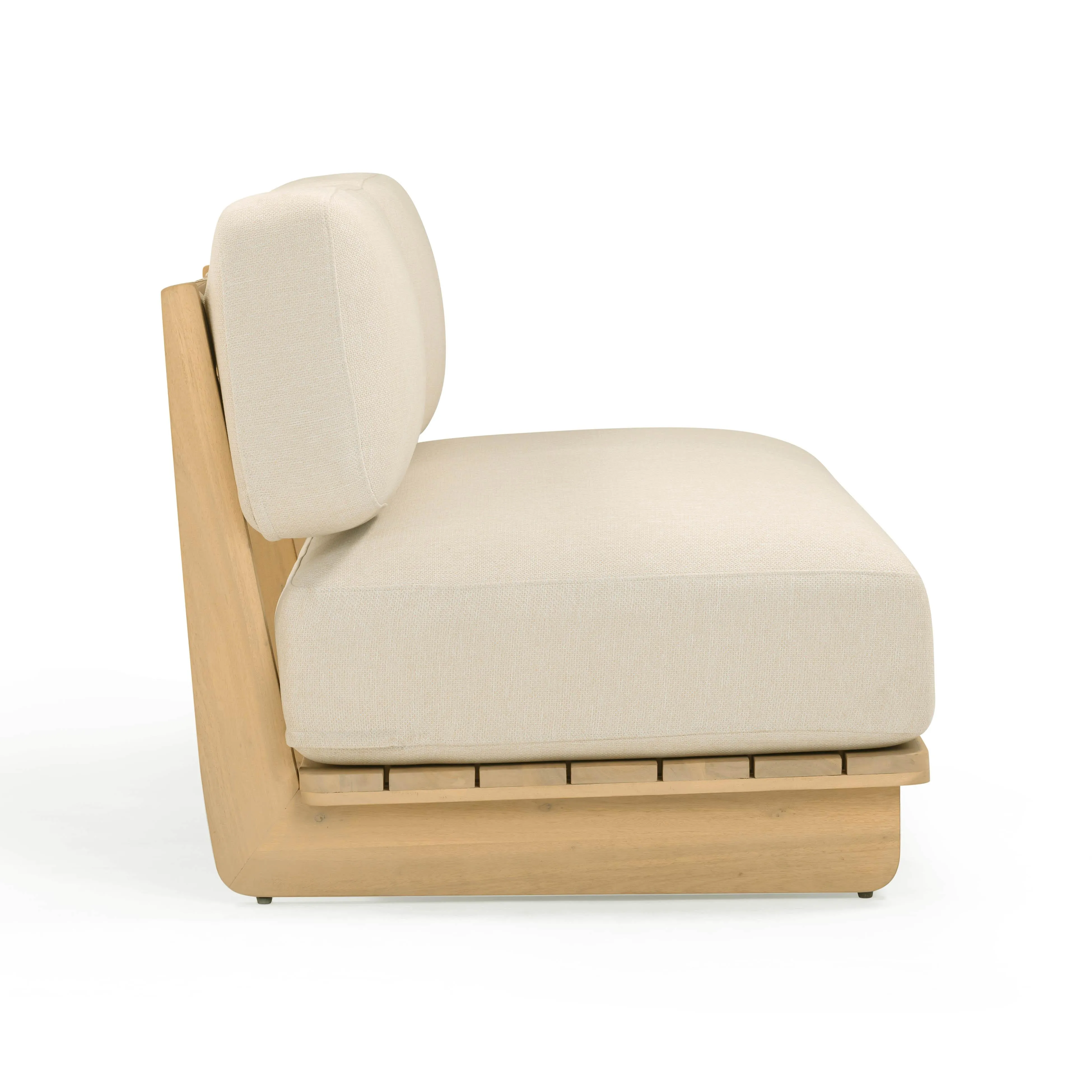Reavan Cream Outdoor Lounge Sofa - Image 3