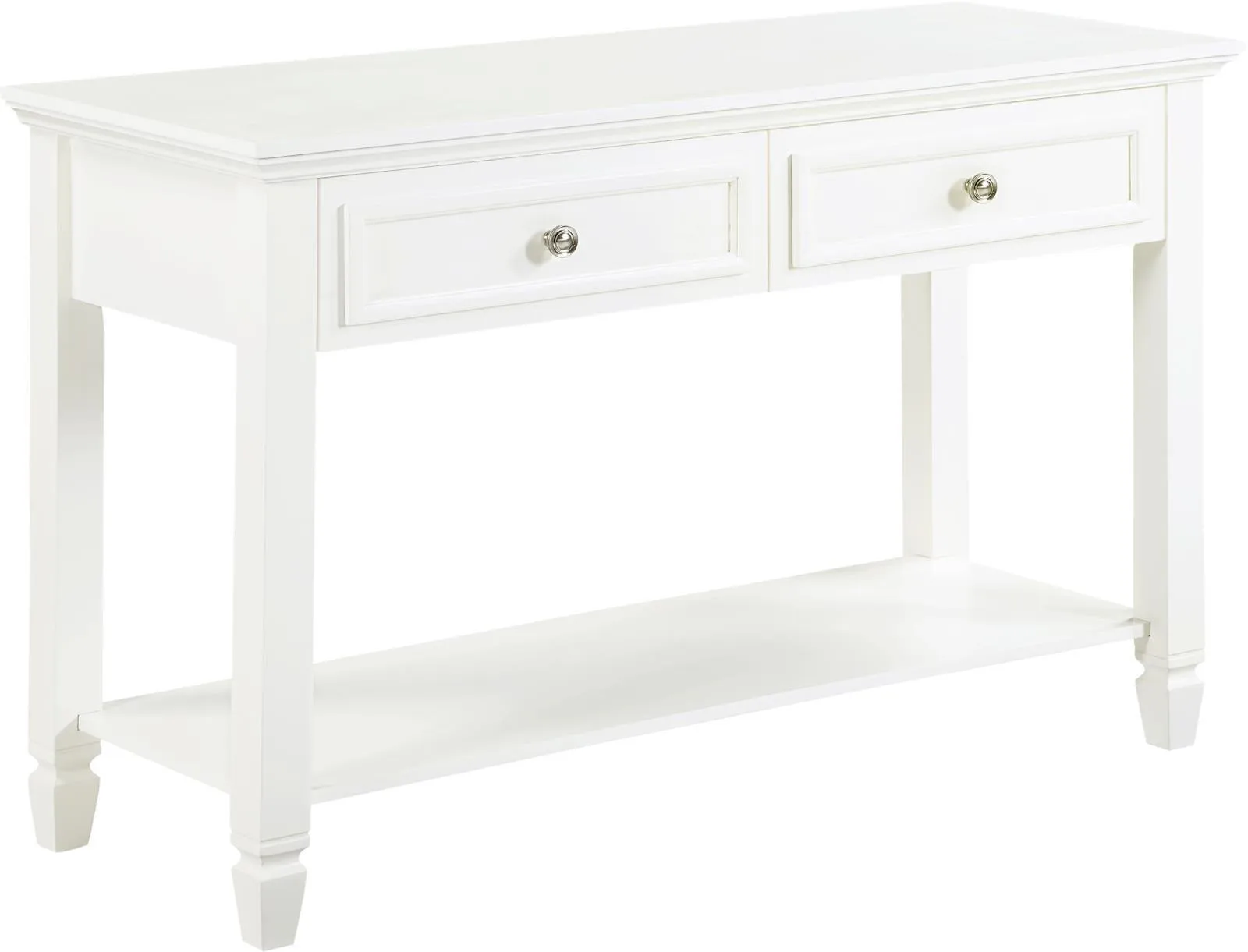 Rectangular Buttermilk 2-Drawer Sofa Table - Image 2