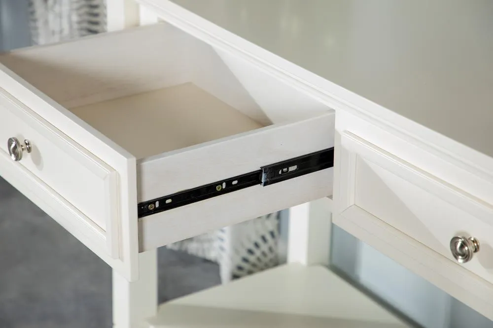 Rectangular Buttermilk 2-Drawer Sofa Table - Image 3