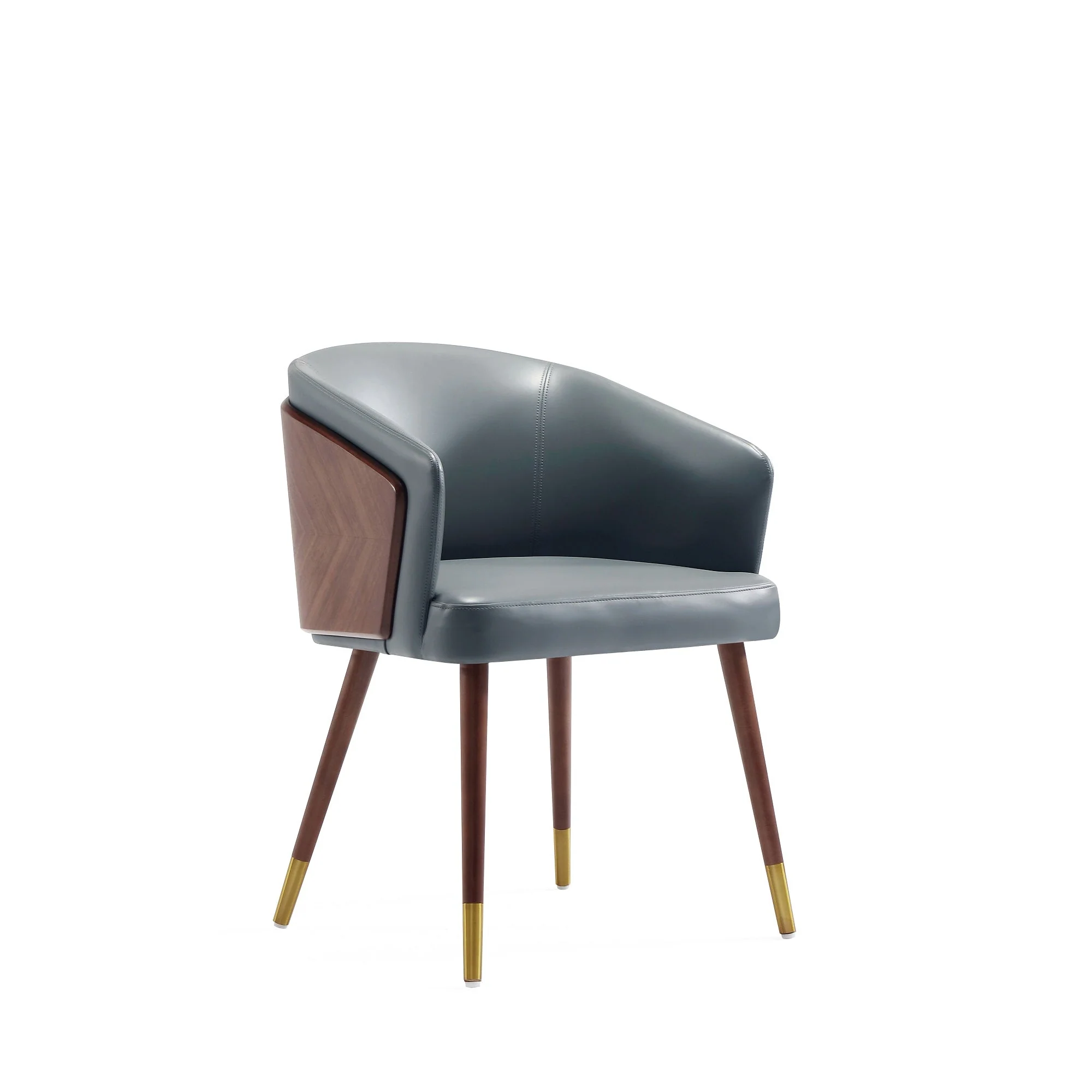 Reeva Dining Chair in Walnut and Graphite Grey - Image 11