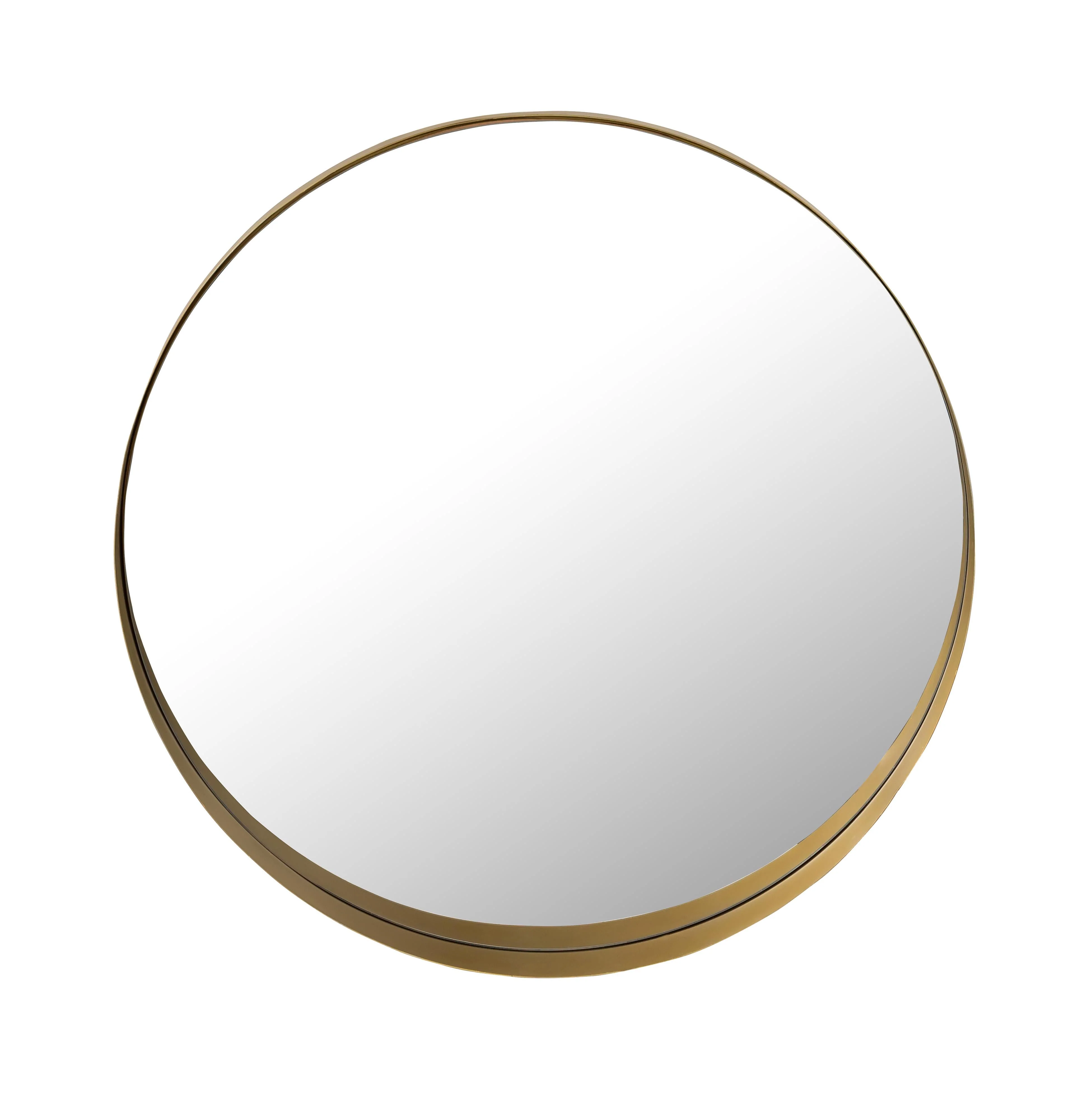 Rella Brass  23" Round Wall Mirror