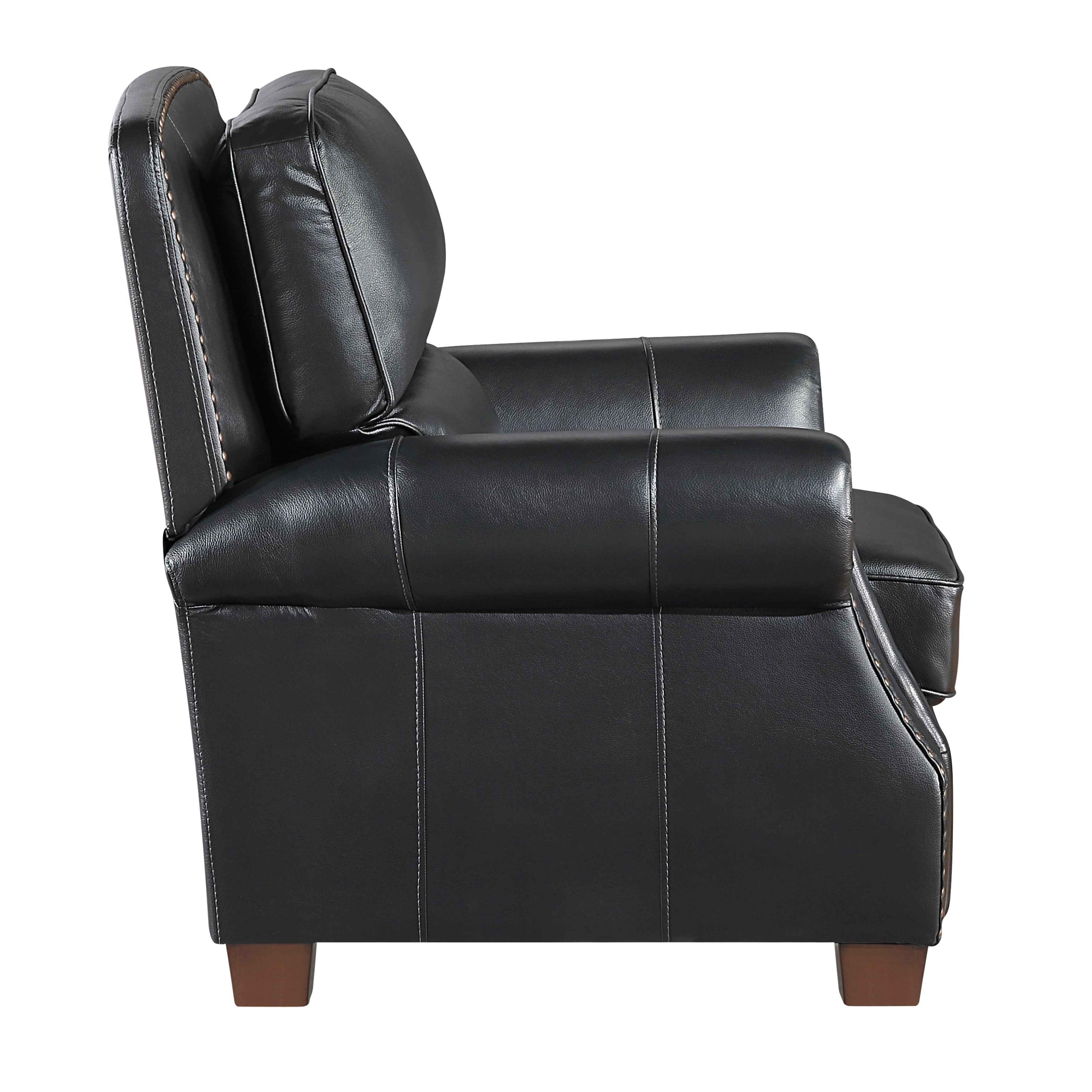 Remington Black Leather Living Room Set - Image 11