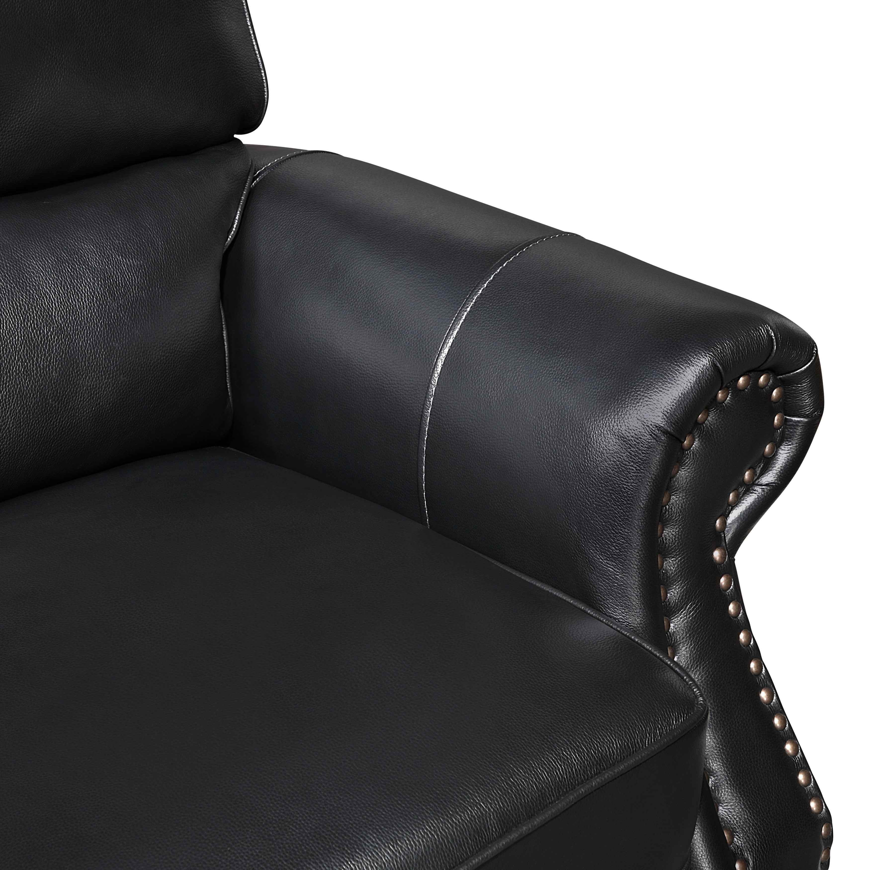 Remington Black Leather Living Room Set - Image 18