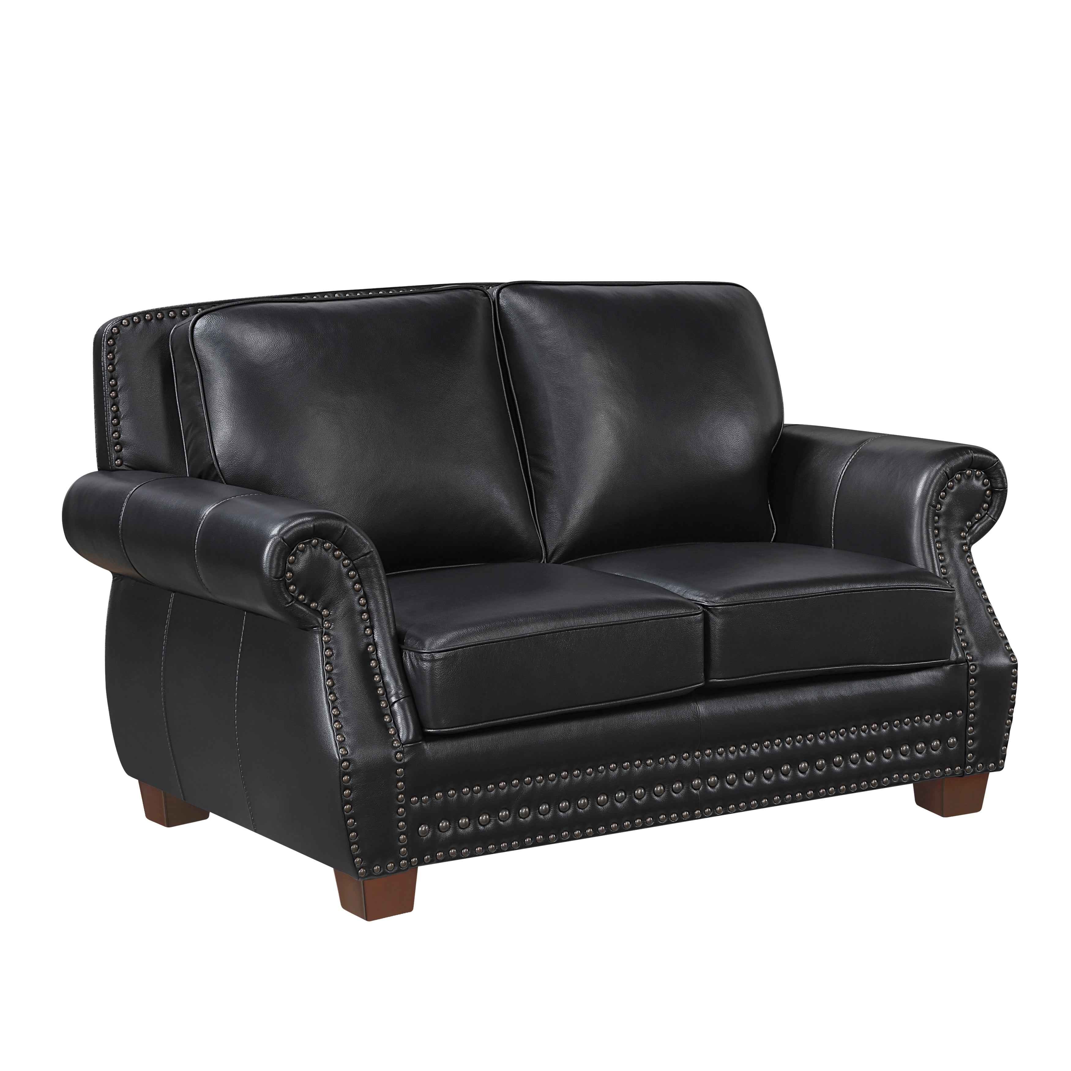 Remington Black Leather Living Room Set - Image 6