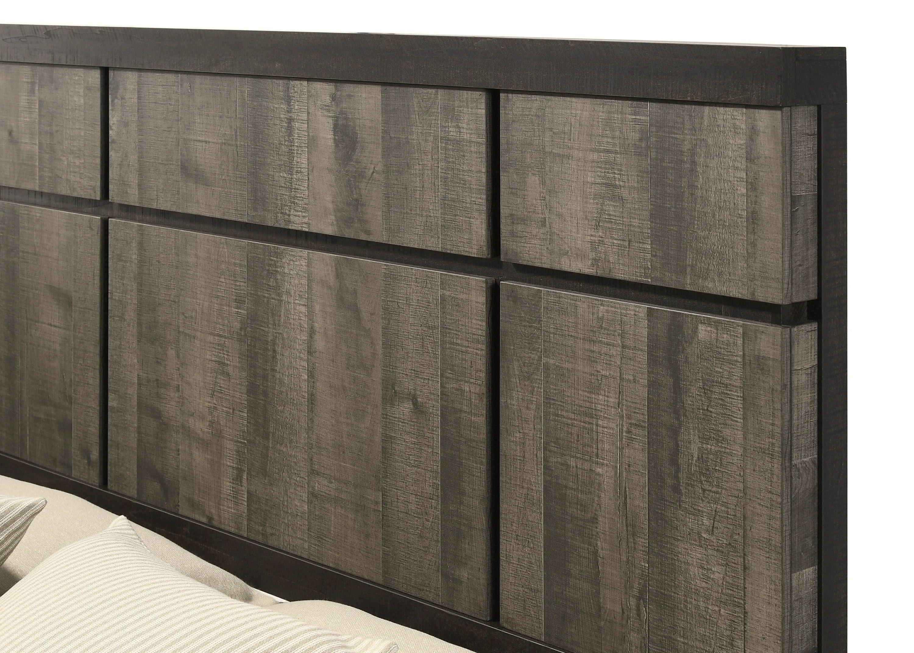 Remington Brown and Gray King Panel Bed - Image 3