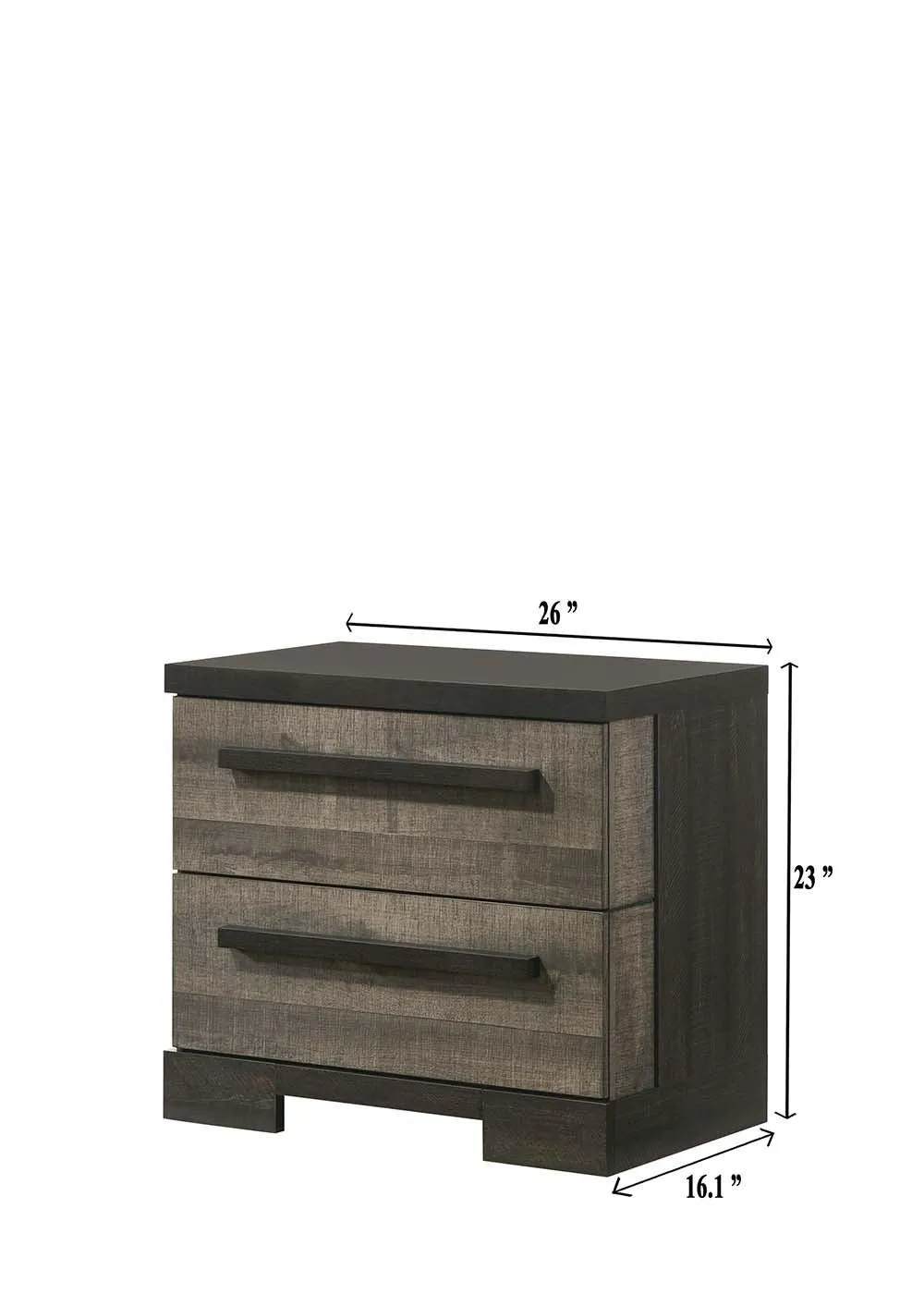 Remington Brown and Gray Nightstand - Image 5