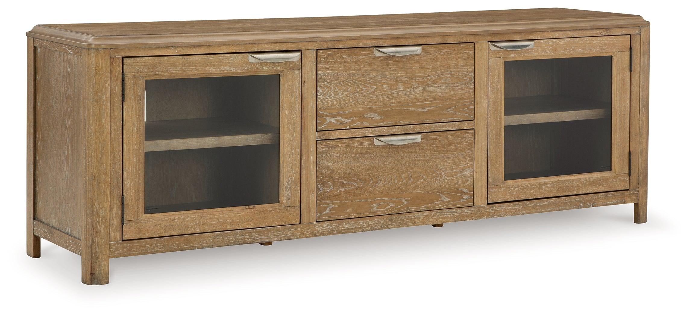 Rencott Light Brown 80" TV Stand - Image 8