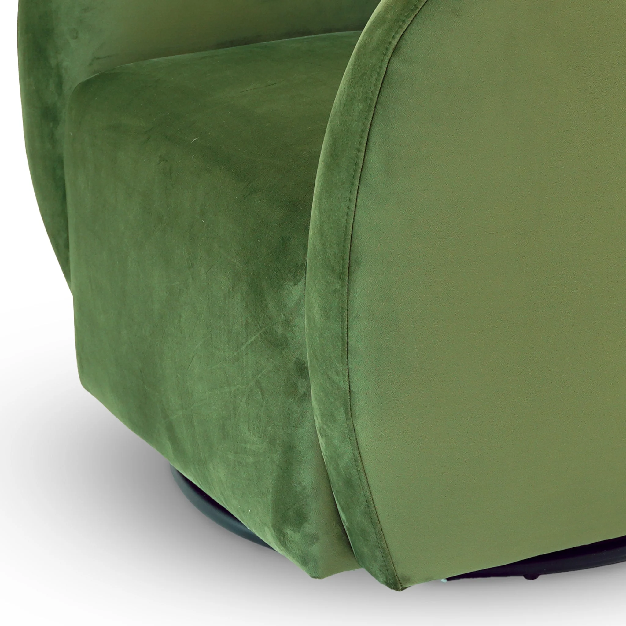 Renee Swivel Chair - Green Velvet - Image 3