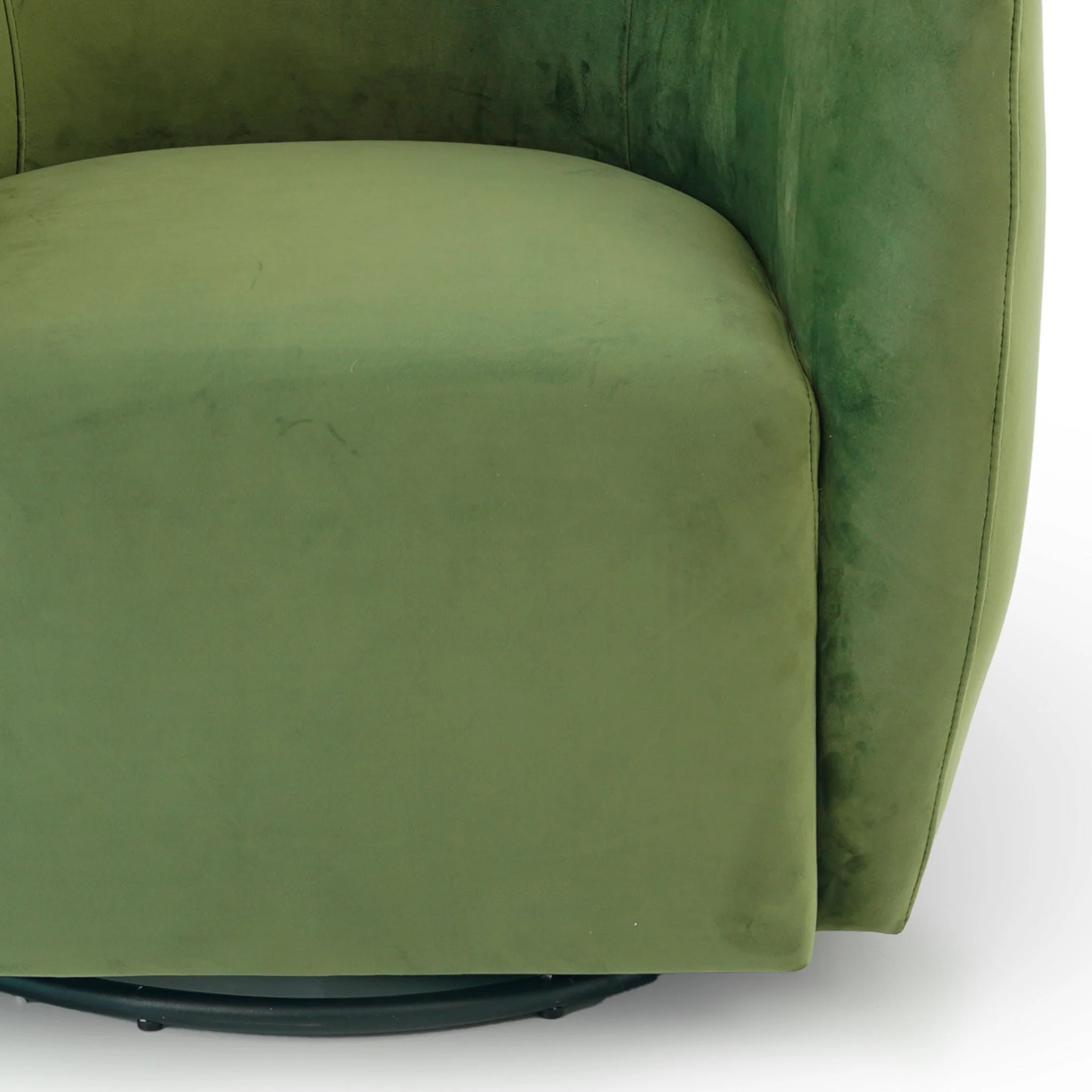 Renee Swivel Chair - Green Velvet - Image 4