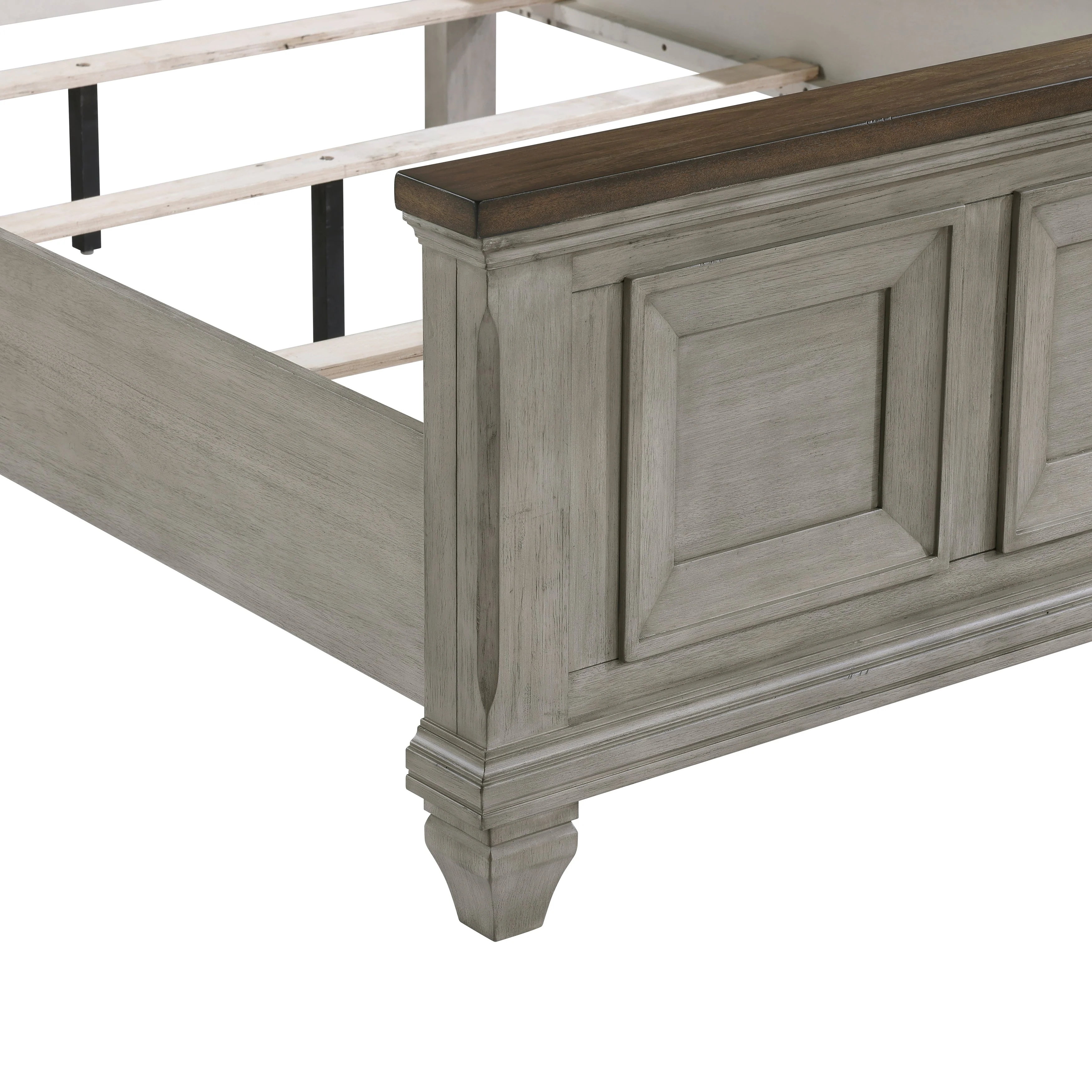 Renton Antique Gray/Brown California King Bed - Image 6