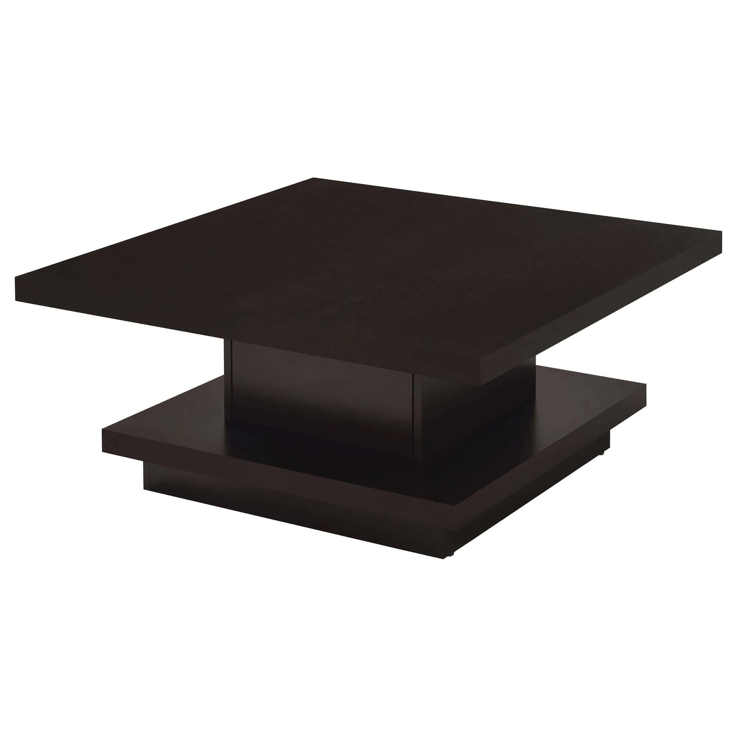 Reston Cappuccino 2-Piece Square Coffee and End Table Set - Image 5
