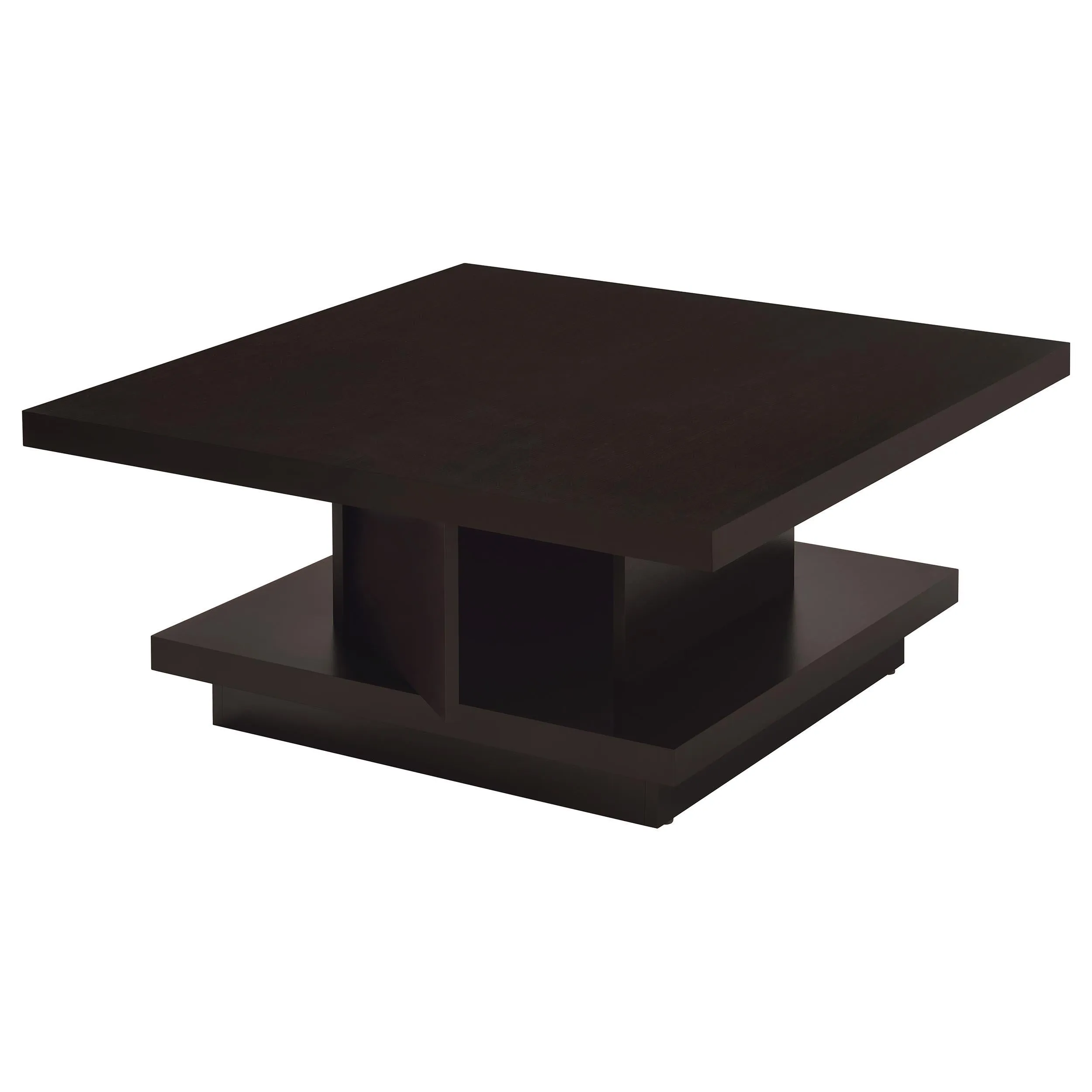 Reston Cappuccino 2-Piece Square Coffee and End Table Set - Image 6