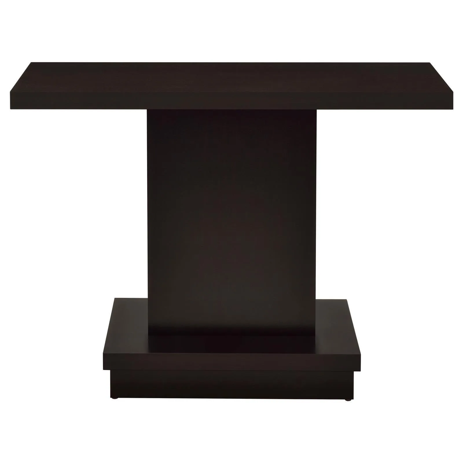 Reston Cappuccino Pedestal Sofa Table - Image 4