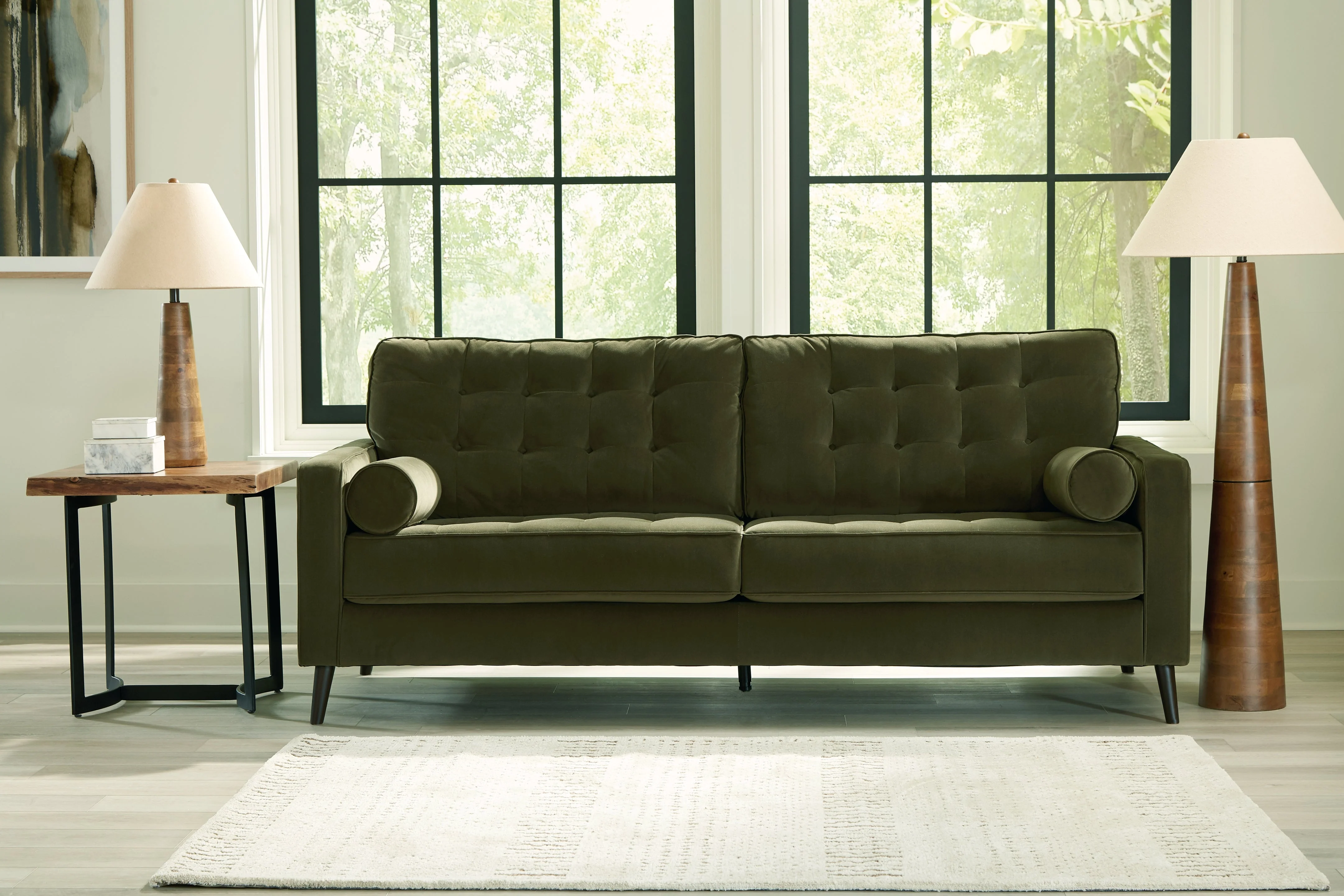 Reveon Lakes Olive Sofa and Loveseat - Image 3