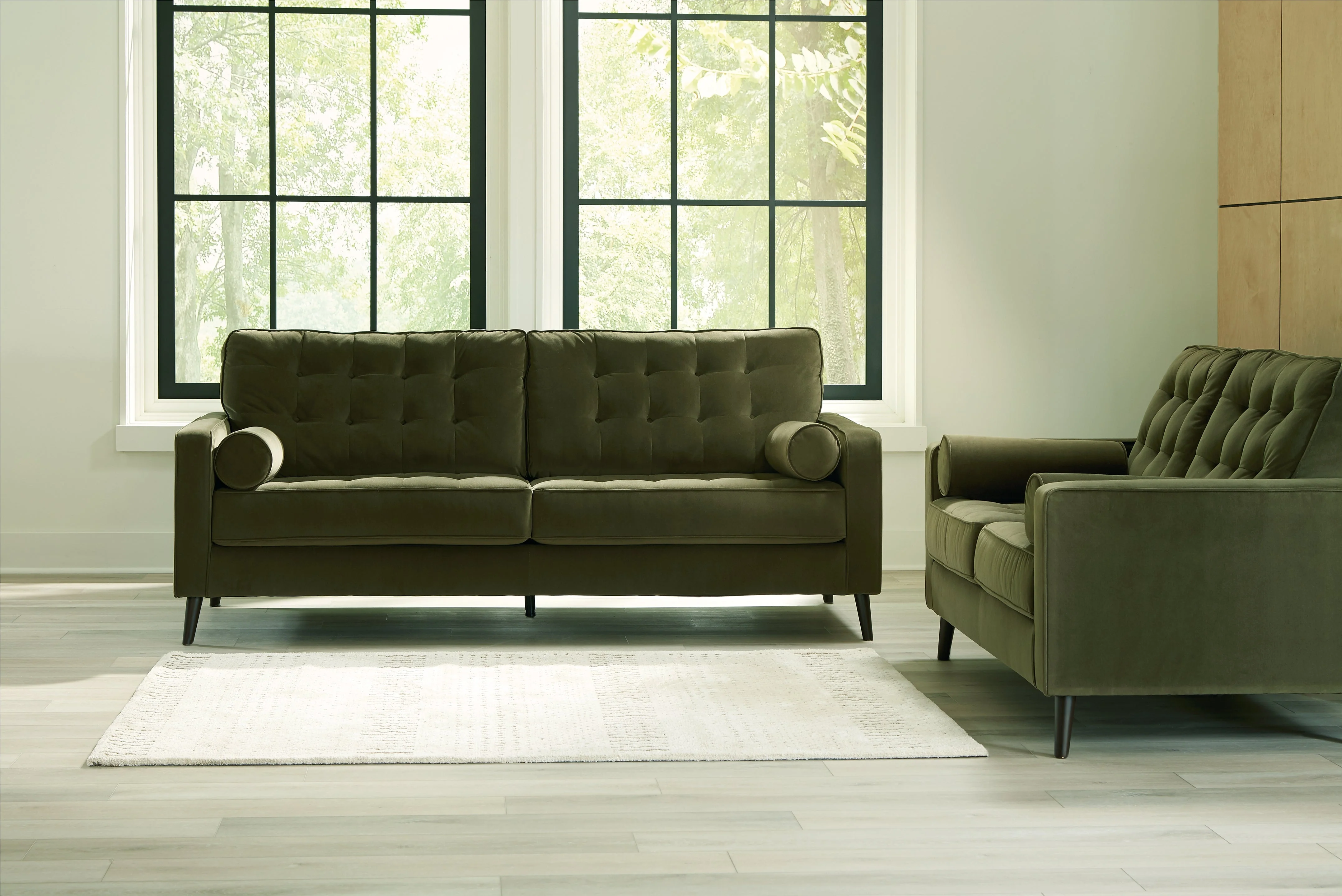 Reveon Lakes Olive Sofa and Loveseat - Image 7