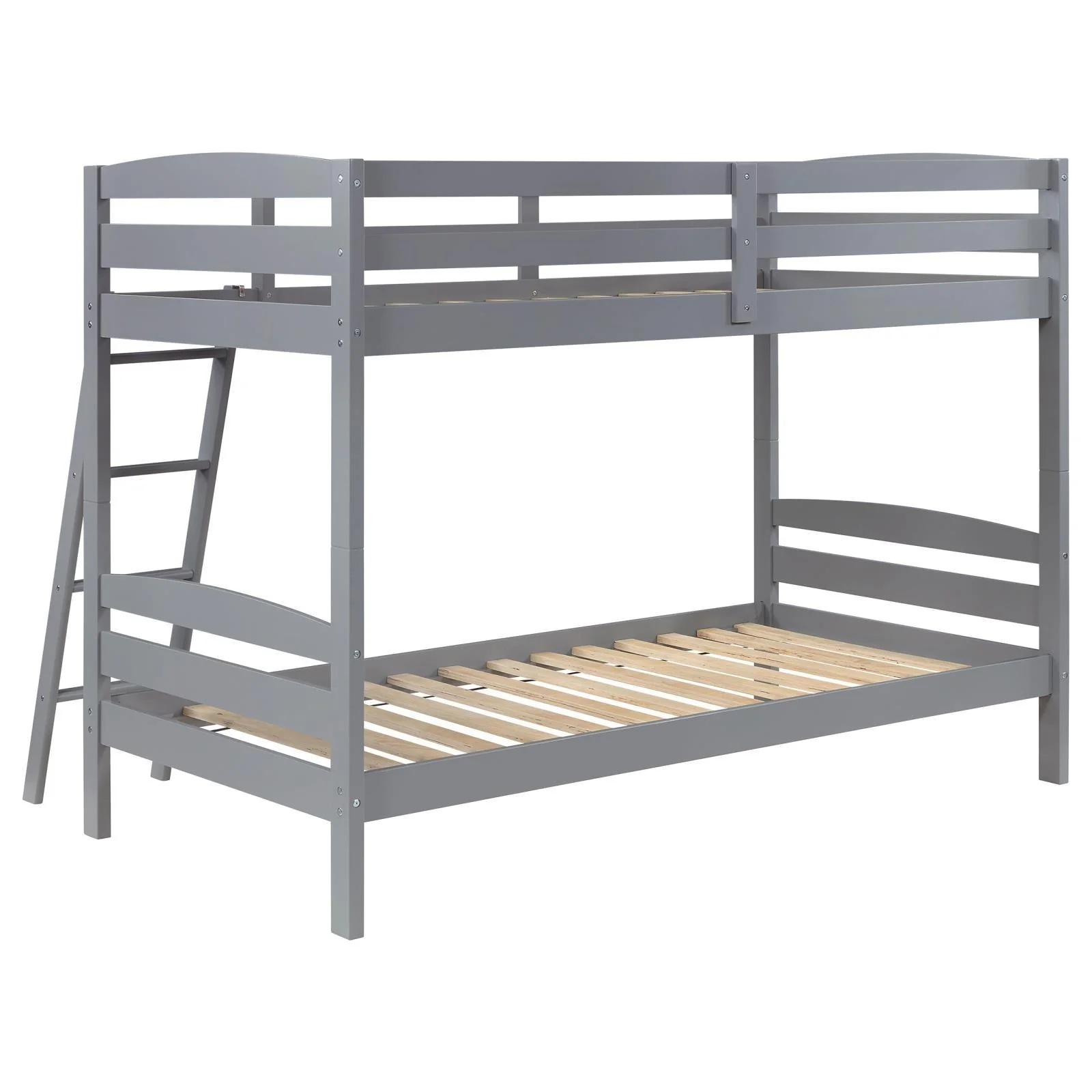 Rhea Grey Wood Twin Over Twin Bunk Bed - Image 3
