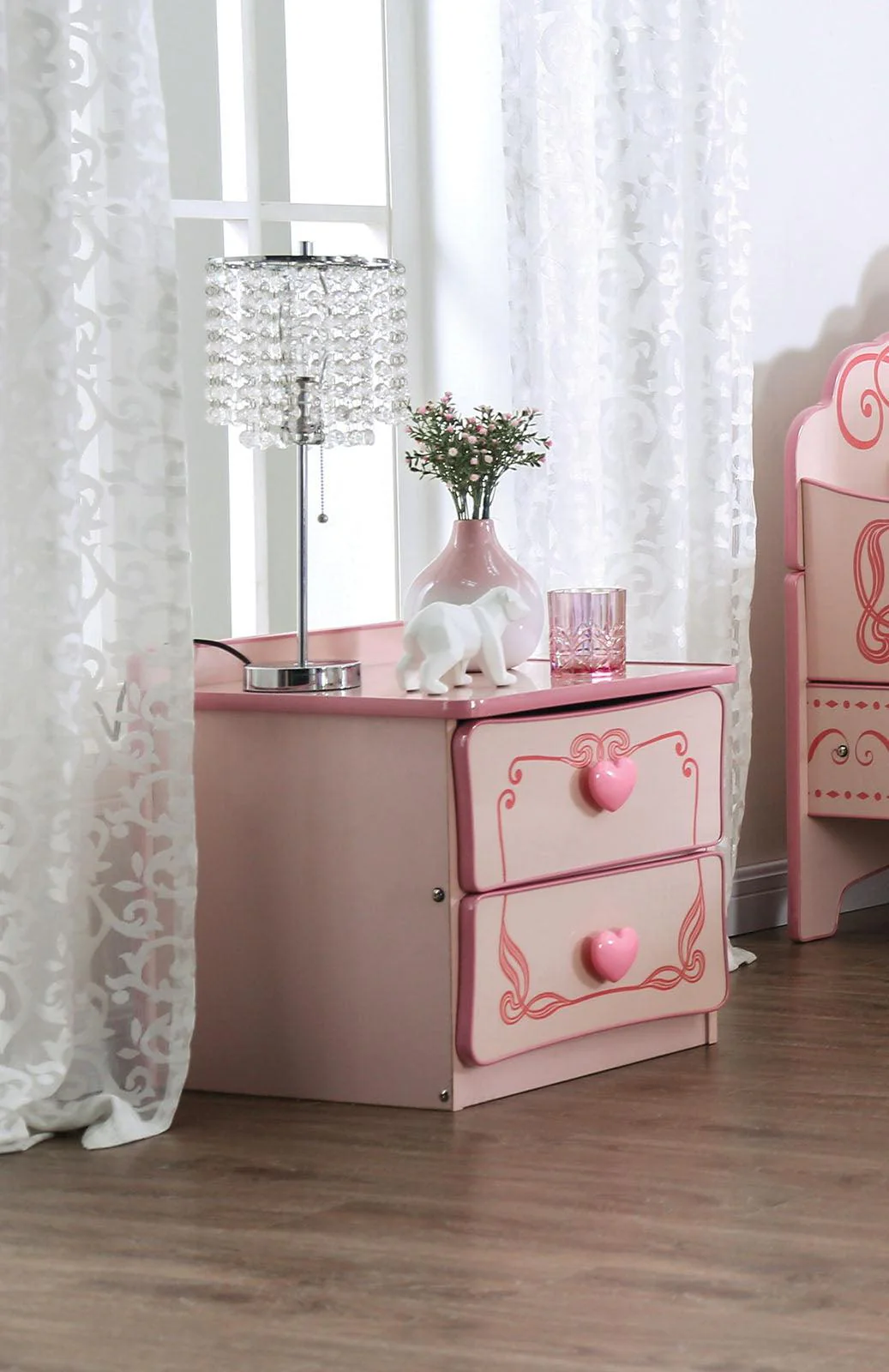 Rheanna Pink Night Stand - Image 4