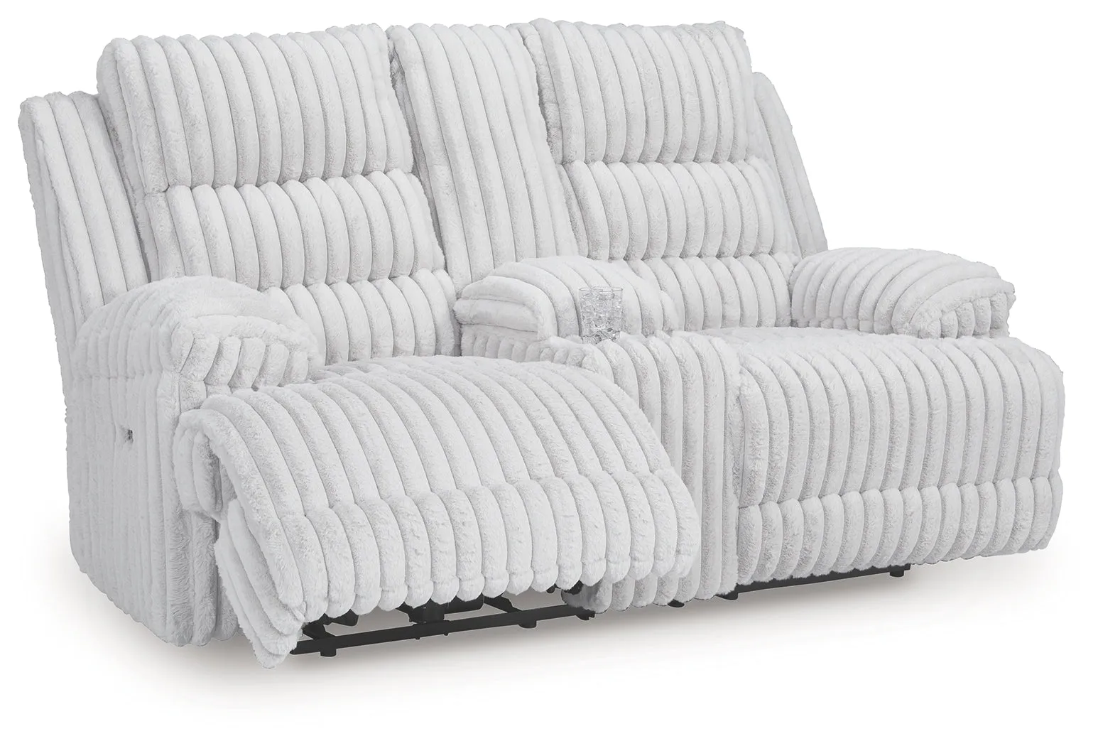 Rhines Falls Alloy Power Reclining Loveseat with Console - Image 3