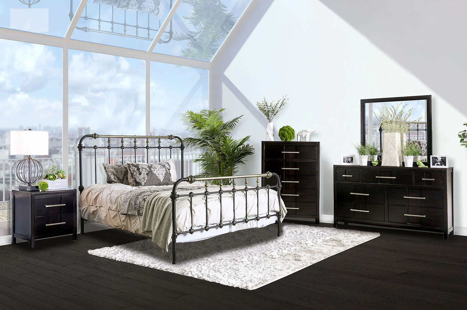Riana Antique Black Full Bed - Image 2