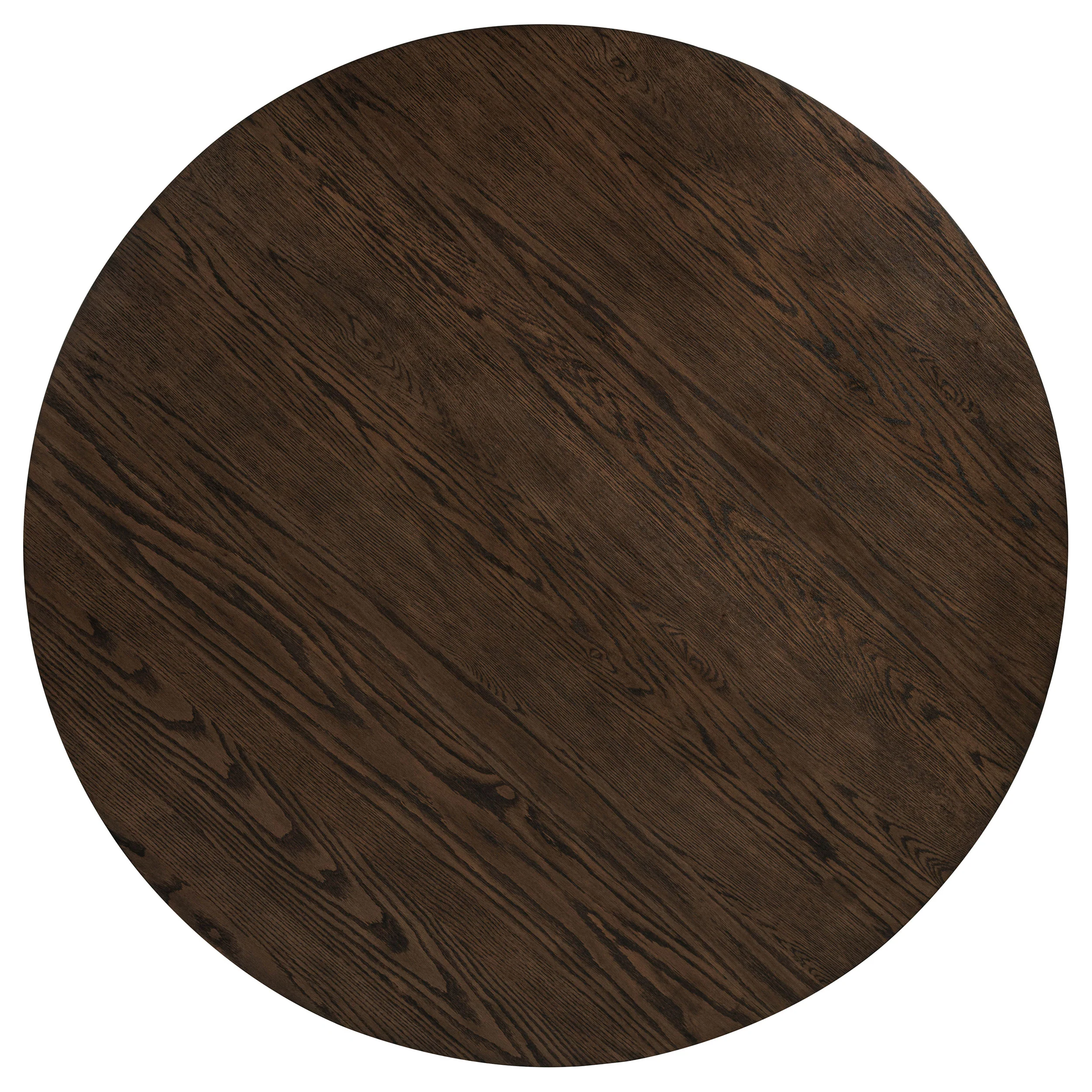 Ridgewell Dark Oak 5-piece Round Pedestal Dining Set - Image 5