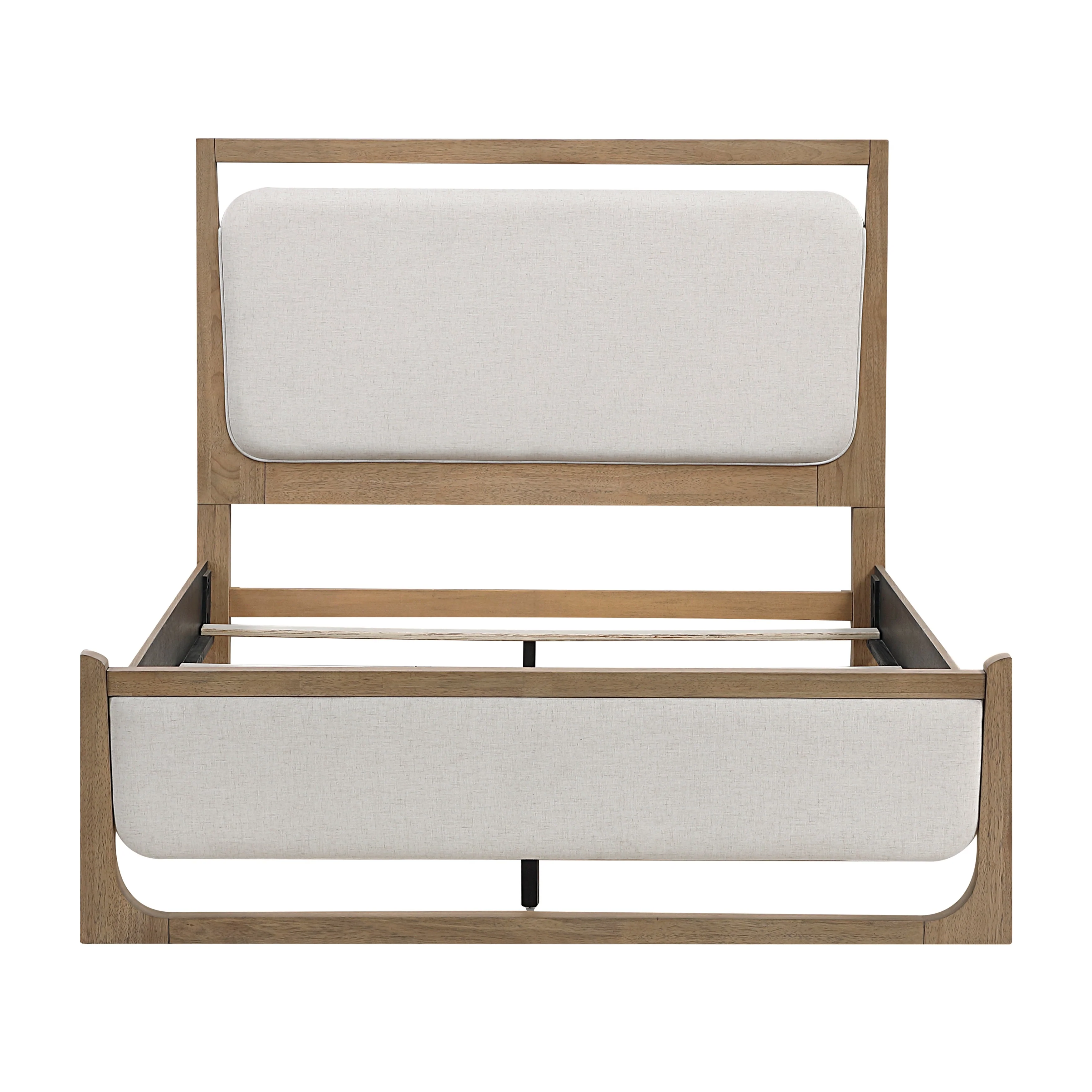Riley Light Brown California King Upholstered Bed - Image 2