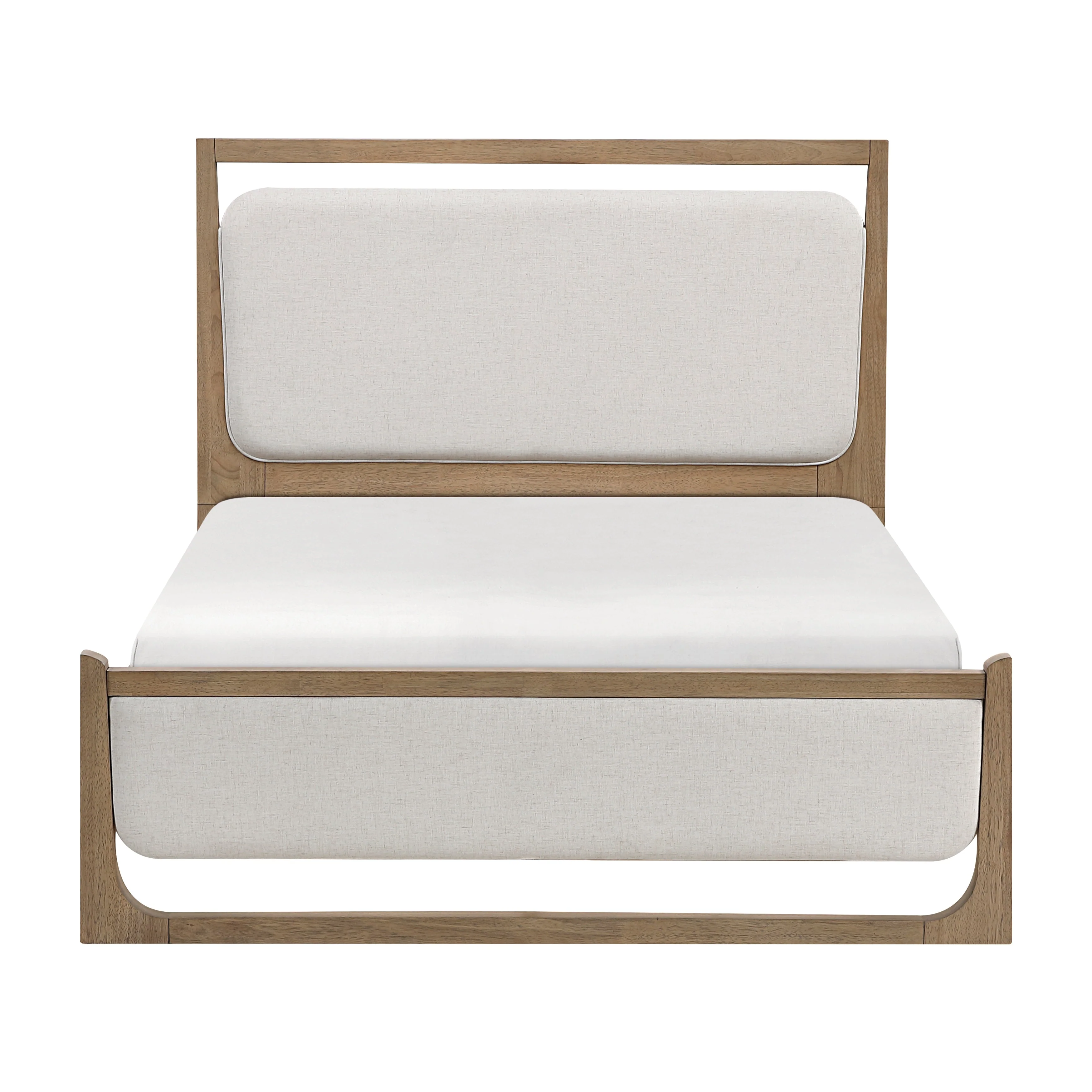 Riley Light Brown Eastern King Upholstered Bed - Image 2