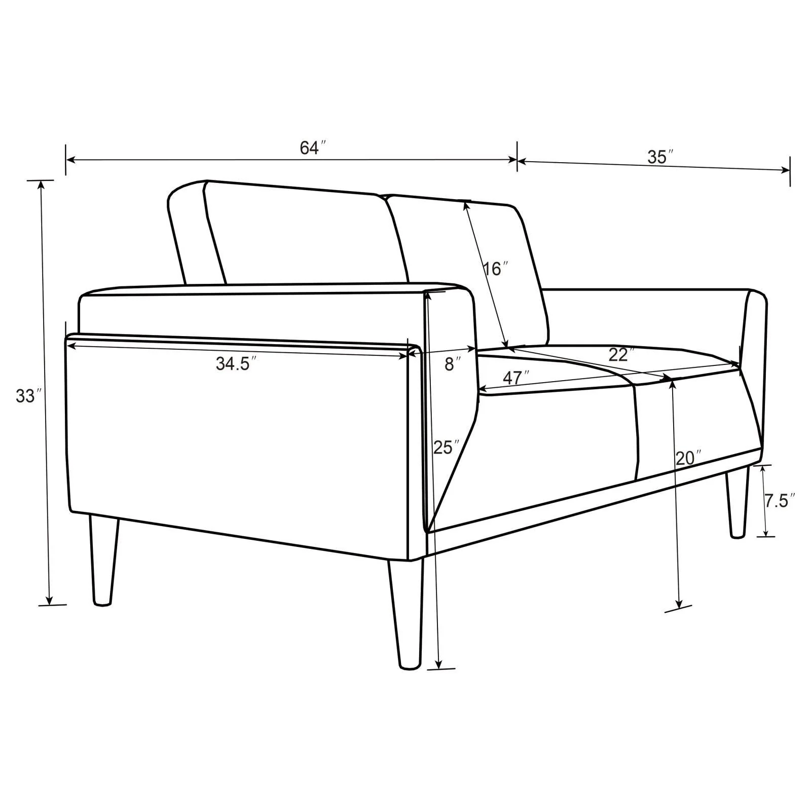 Rilynn 3-piece Upholstered Track Arm Sofa Set Grey - Image 13