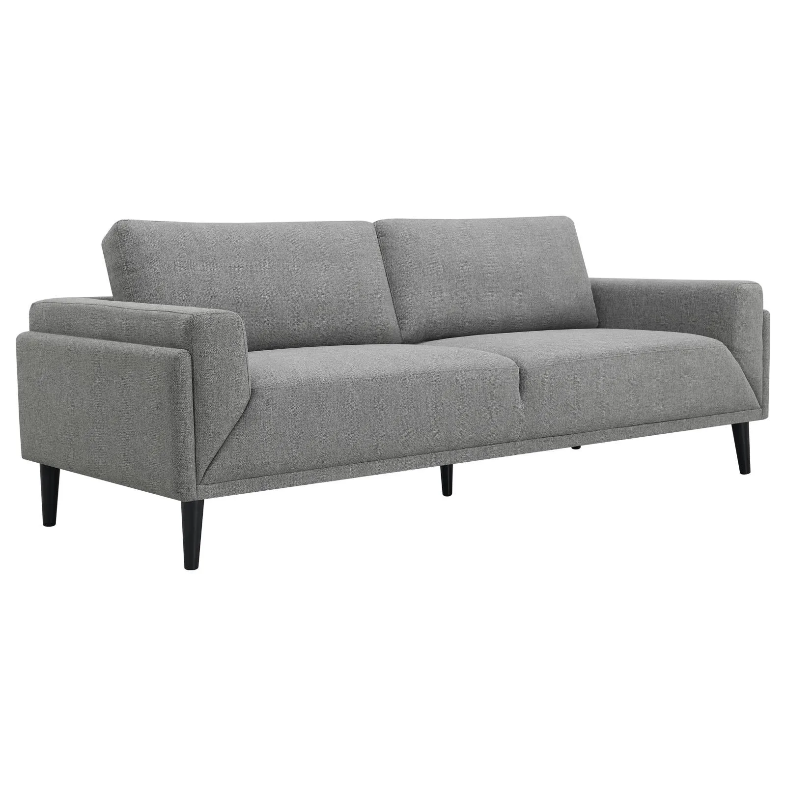 Rilynn Gray Upholstered Track Arms Living Room Set - Image 3