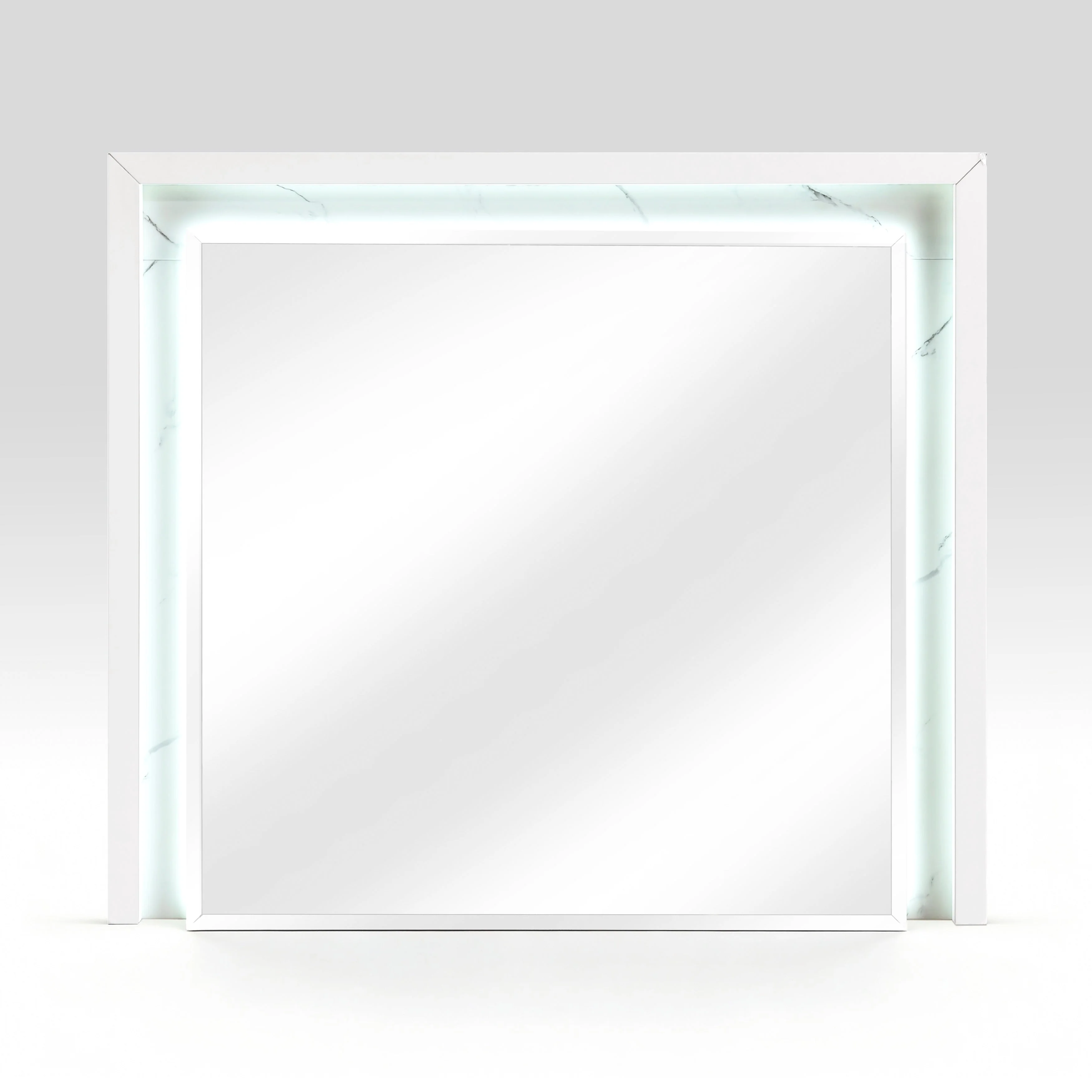Ripple White Mirror