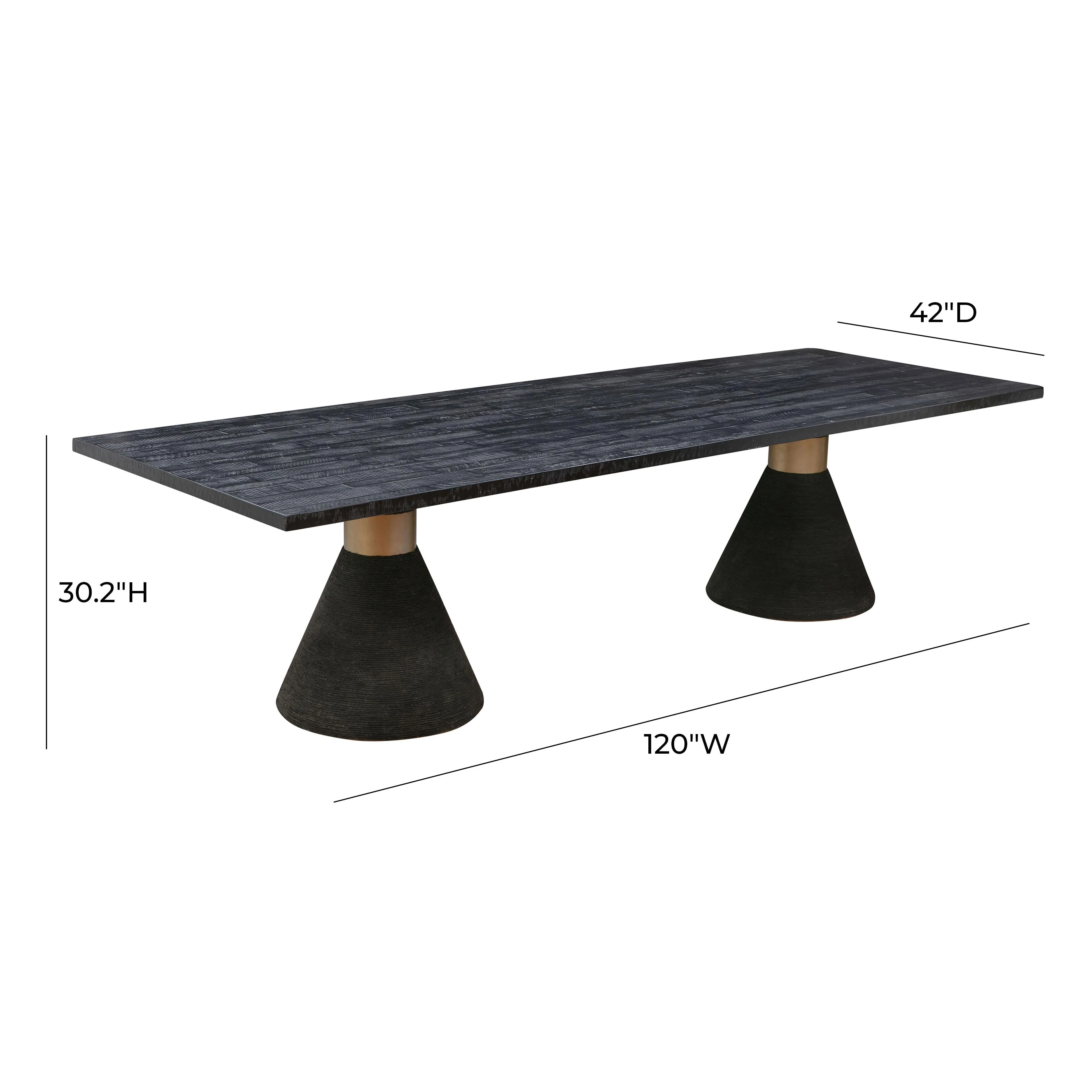 Rishi Rope 120" Rectangular Dining Table - Image 8