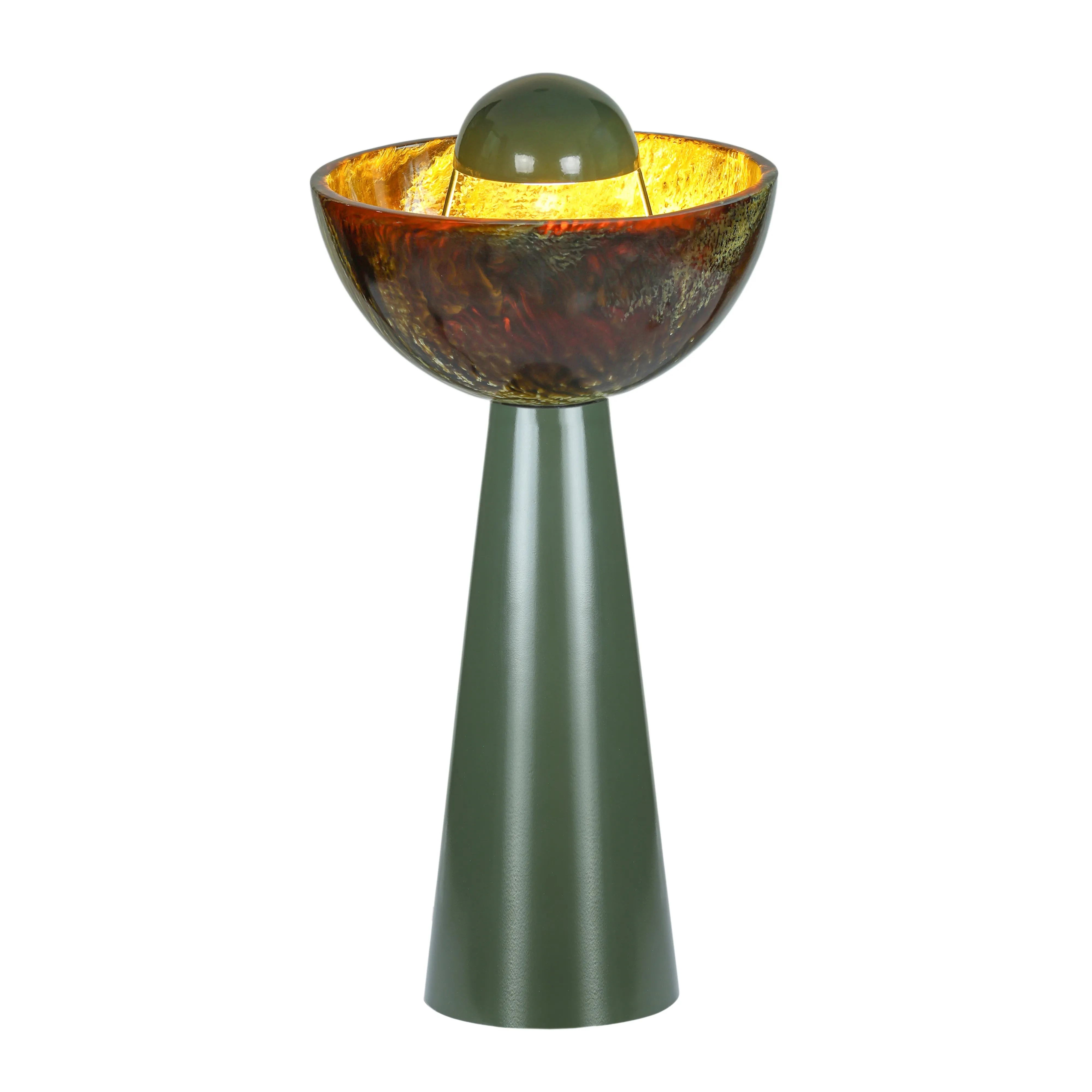 Rising Green Resin Table Lamp - Image 2