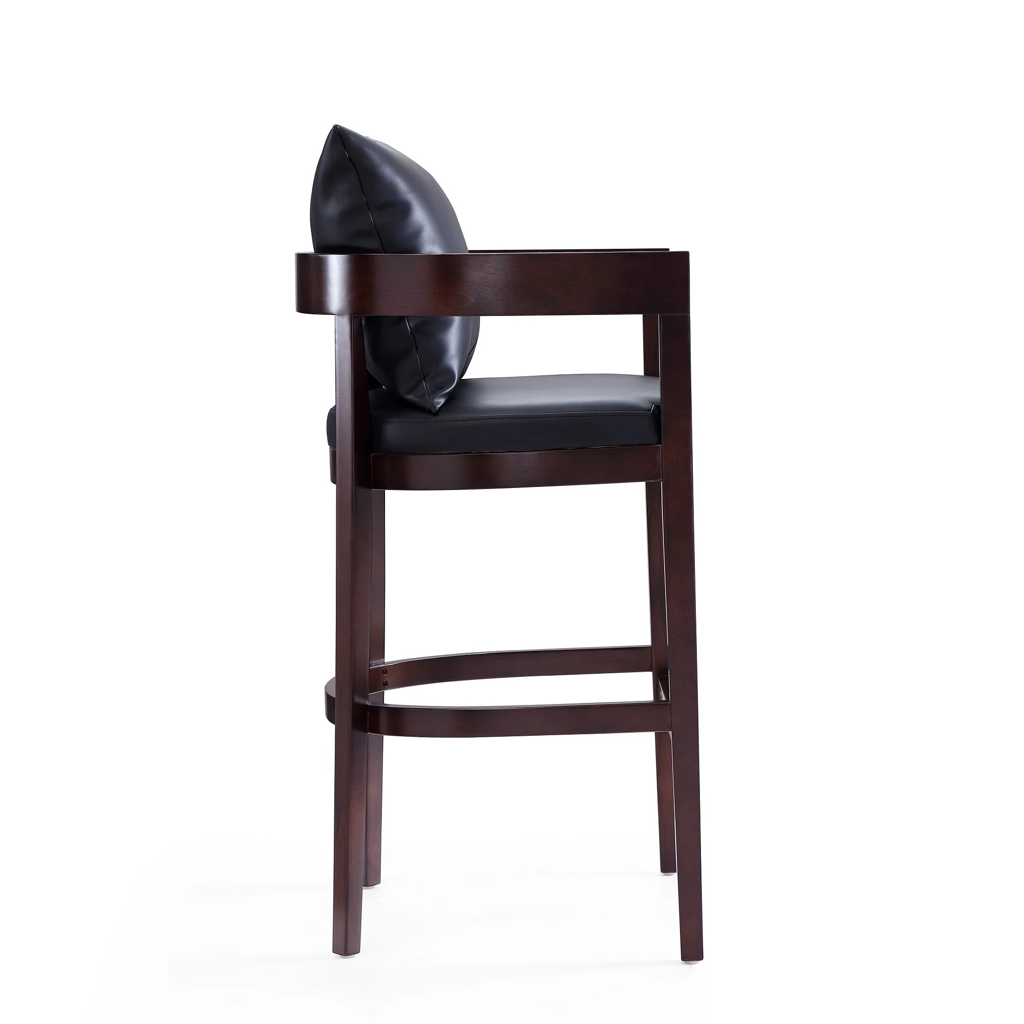 Ritz Barstool in Black and Dark Walnut (set of 2) - Image 5