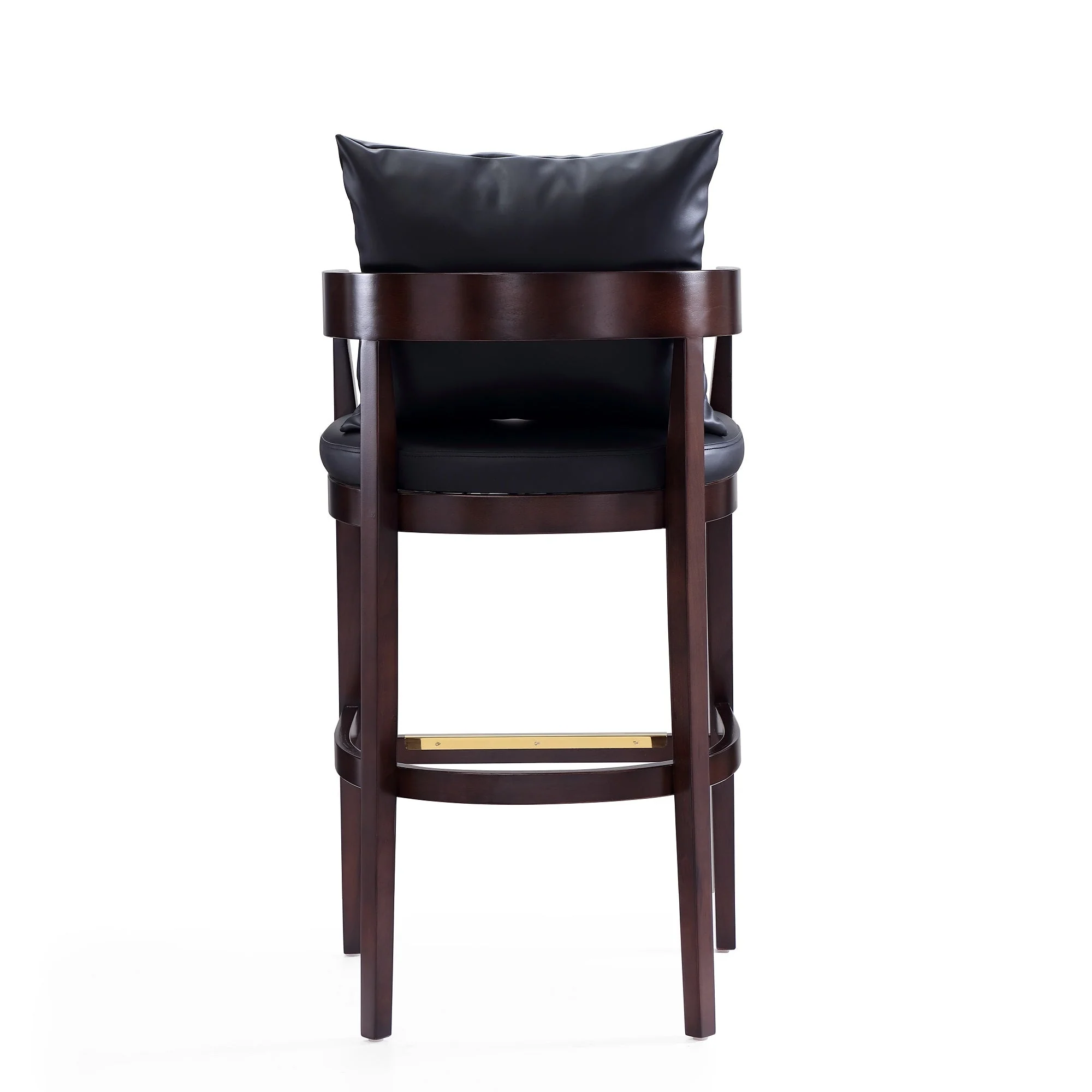 Ritz Barstool in Black and Dark Walnut (set of 2) - Image 7