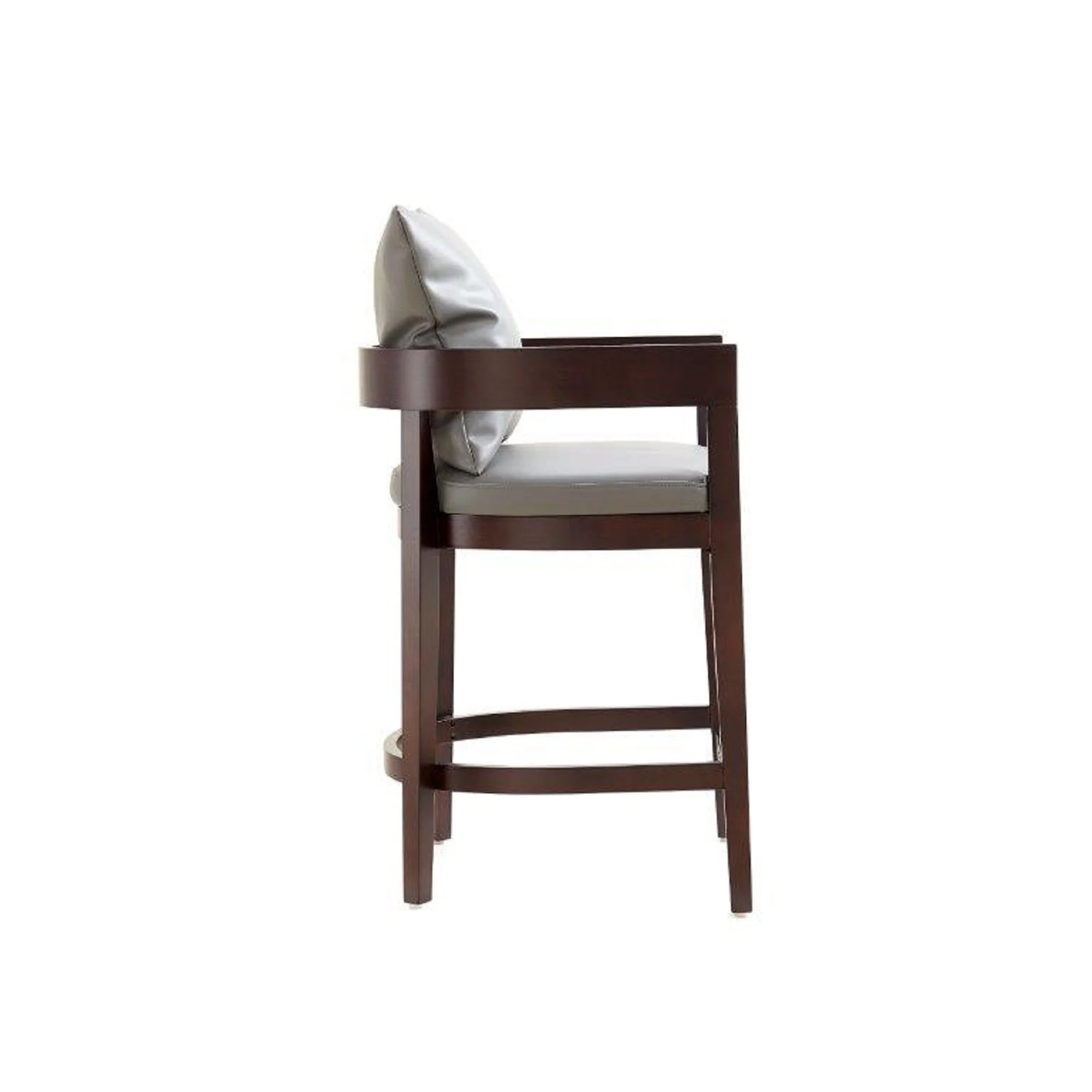Ritz Counter Stool in Grey and Dark Walnut - Image 5