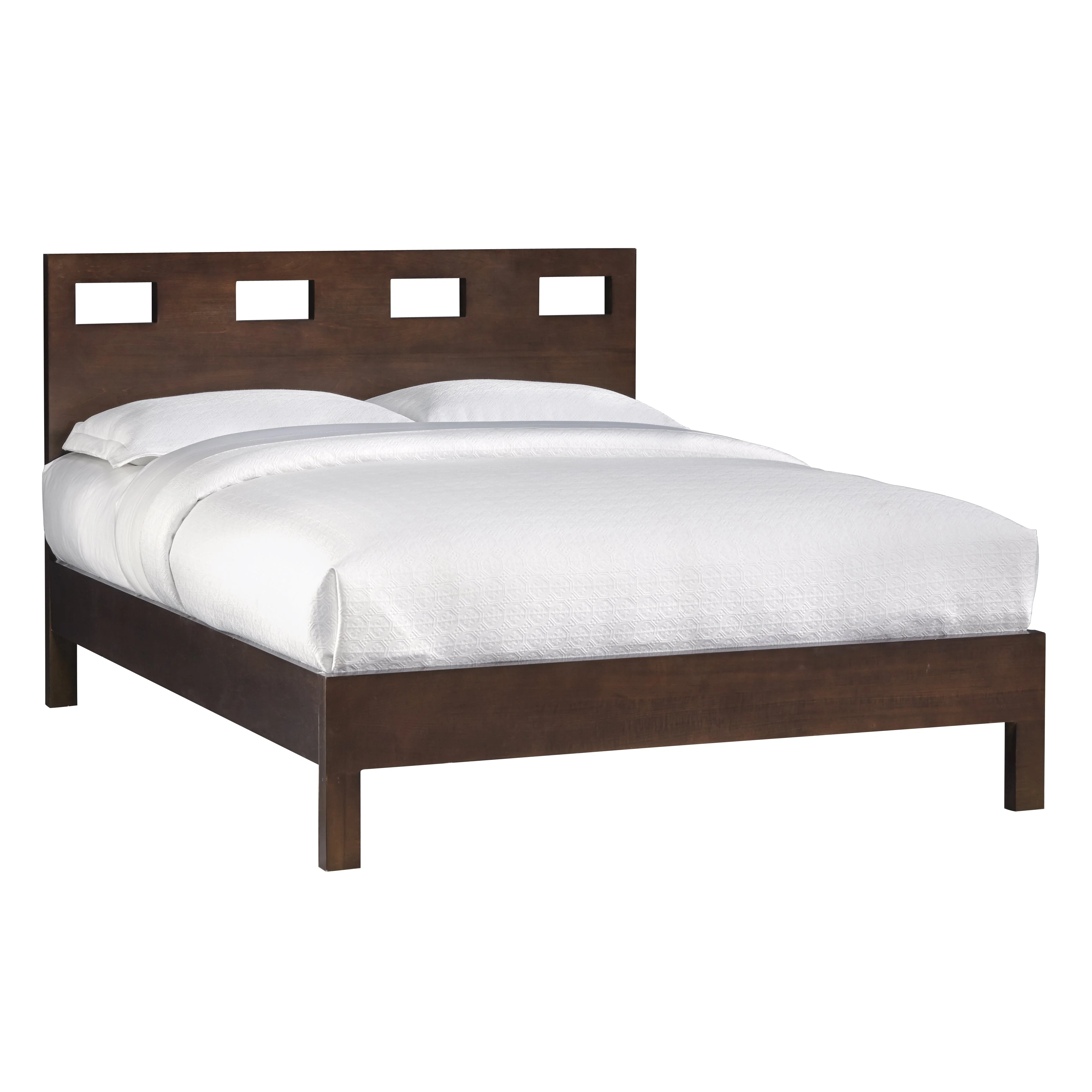 Riva Wood California King Bed in Chocolate Brown - Image 6