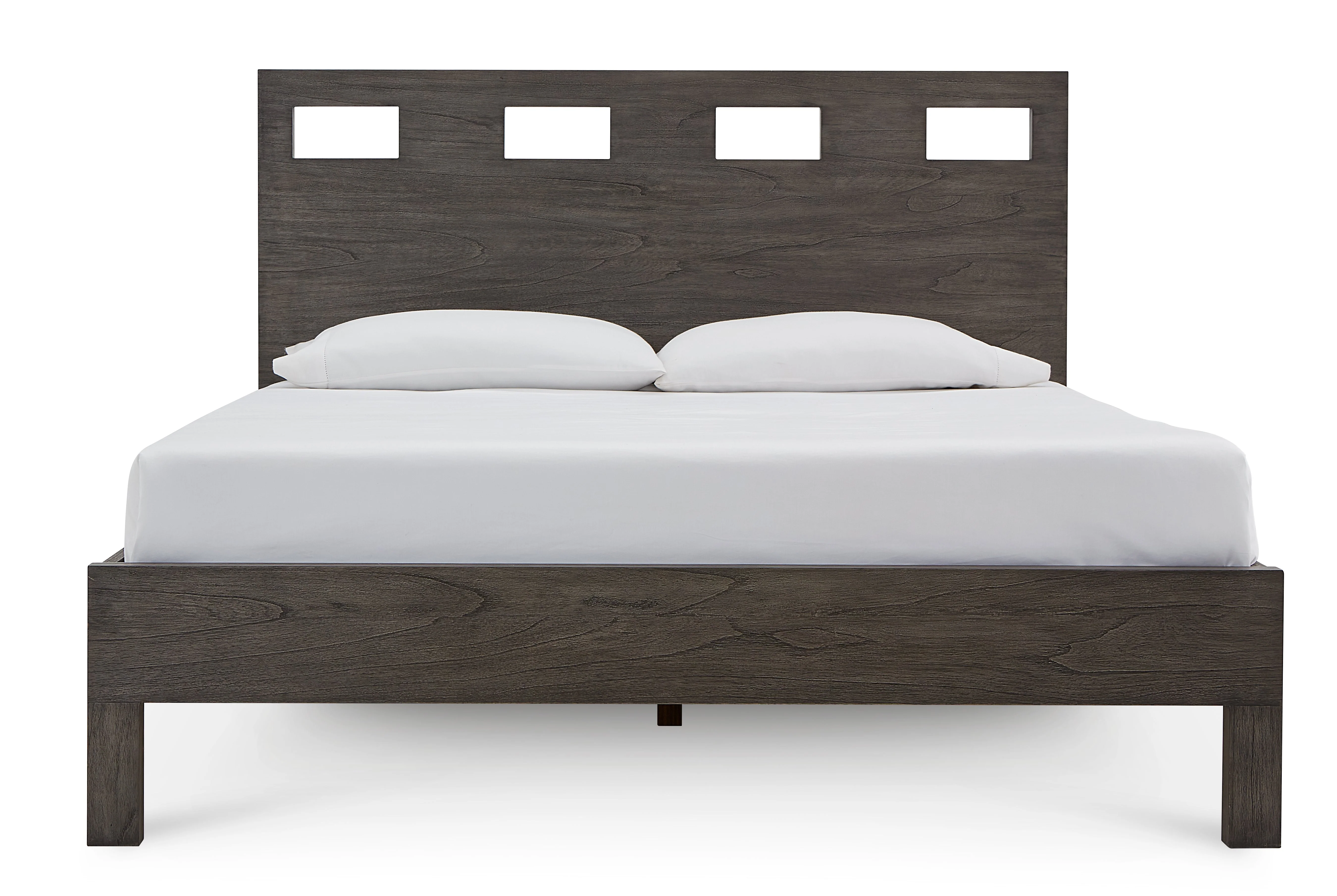 Riva Wood California King Bed in Sharkskin - Image 5