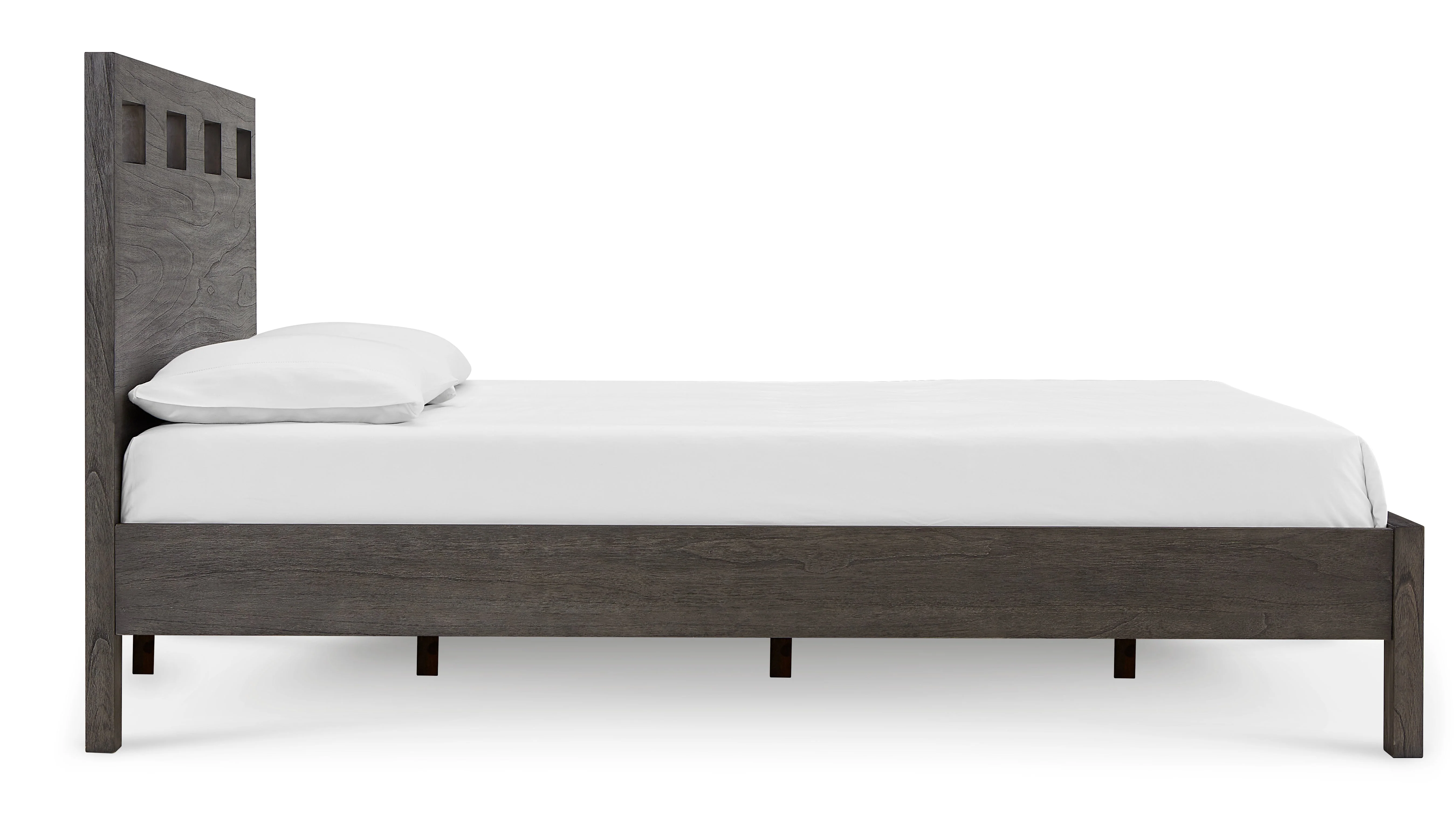Riva Wood California King Bed in Sharkskin - Image 6