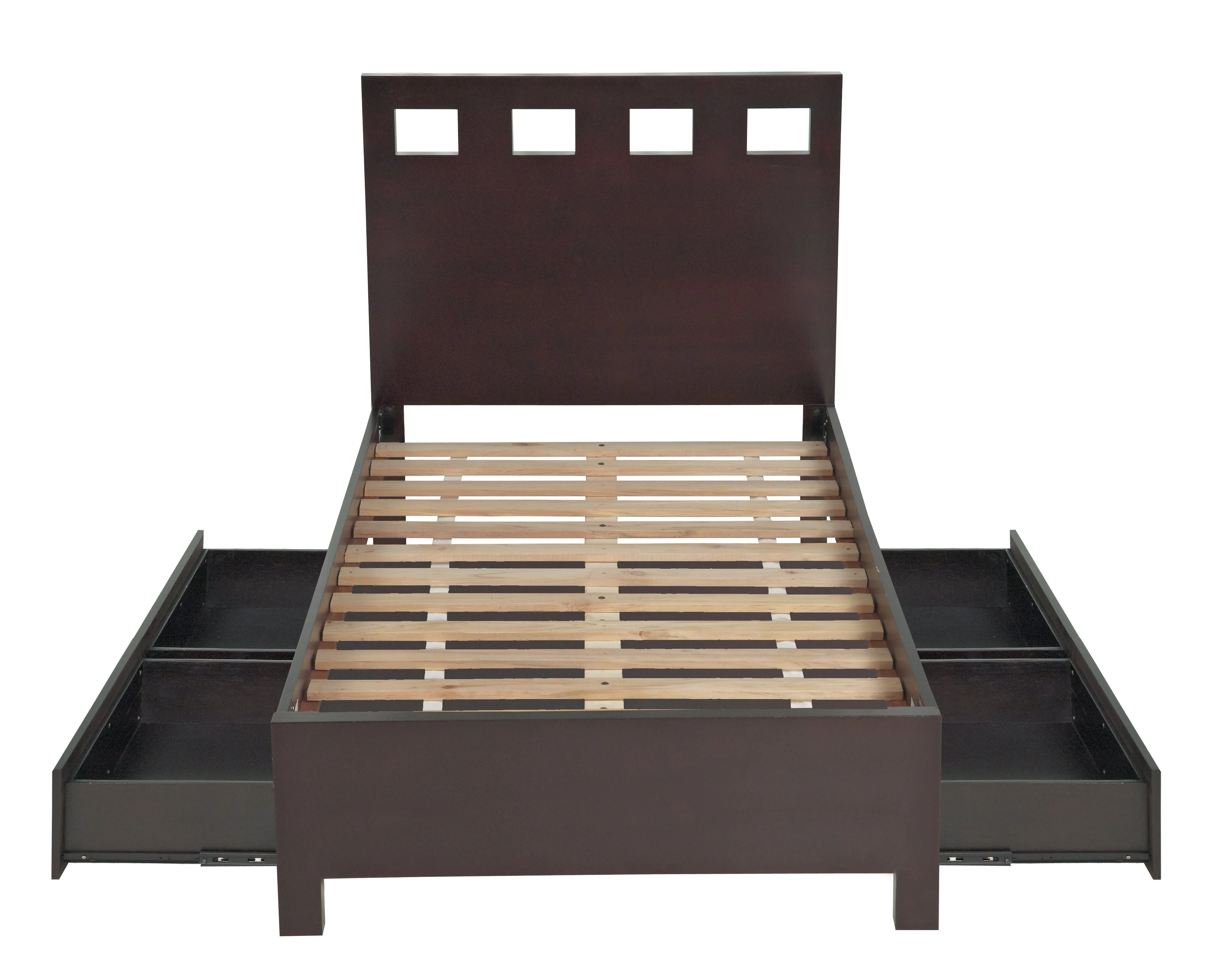 Riva Wood Eastern King Storage Bed in Espresso - Image 10