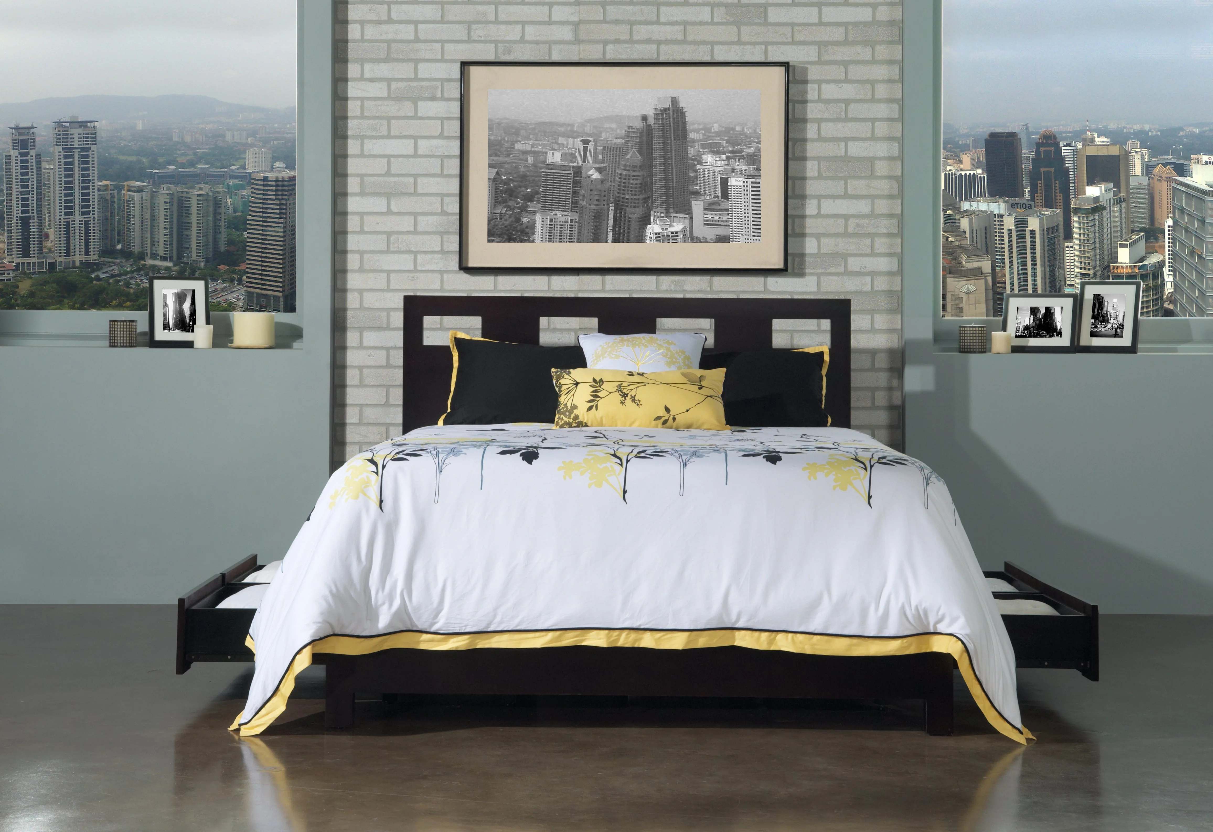 Riva Wood Eastern King Storage Bed in Espresso - Image 5