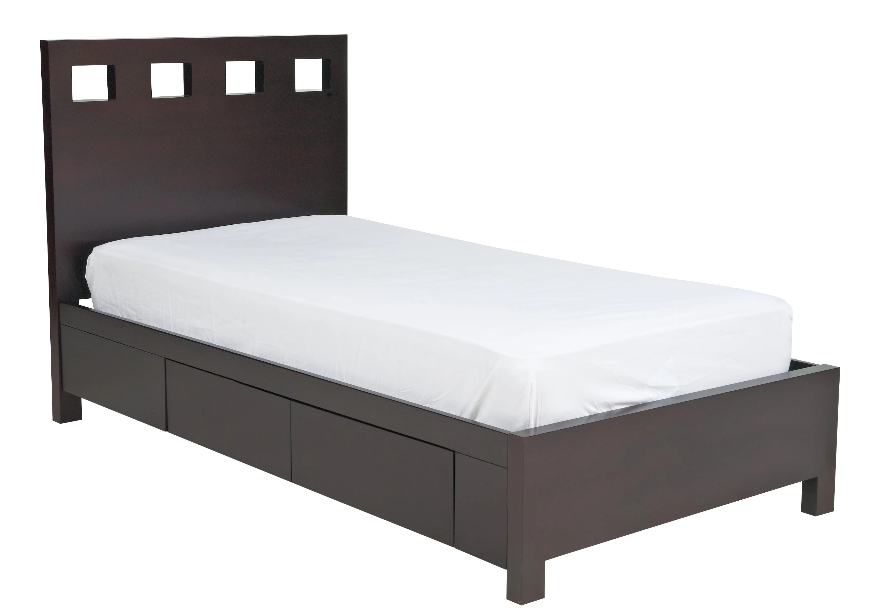 Riva Wood Eastern King Storage Bed in Espresso - Image 7