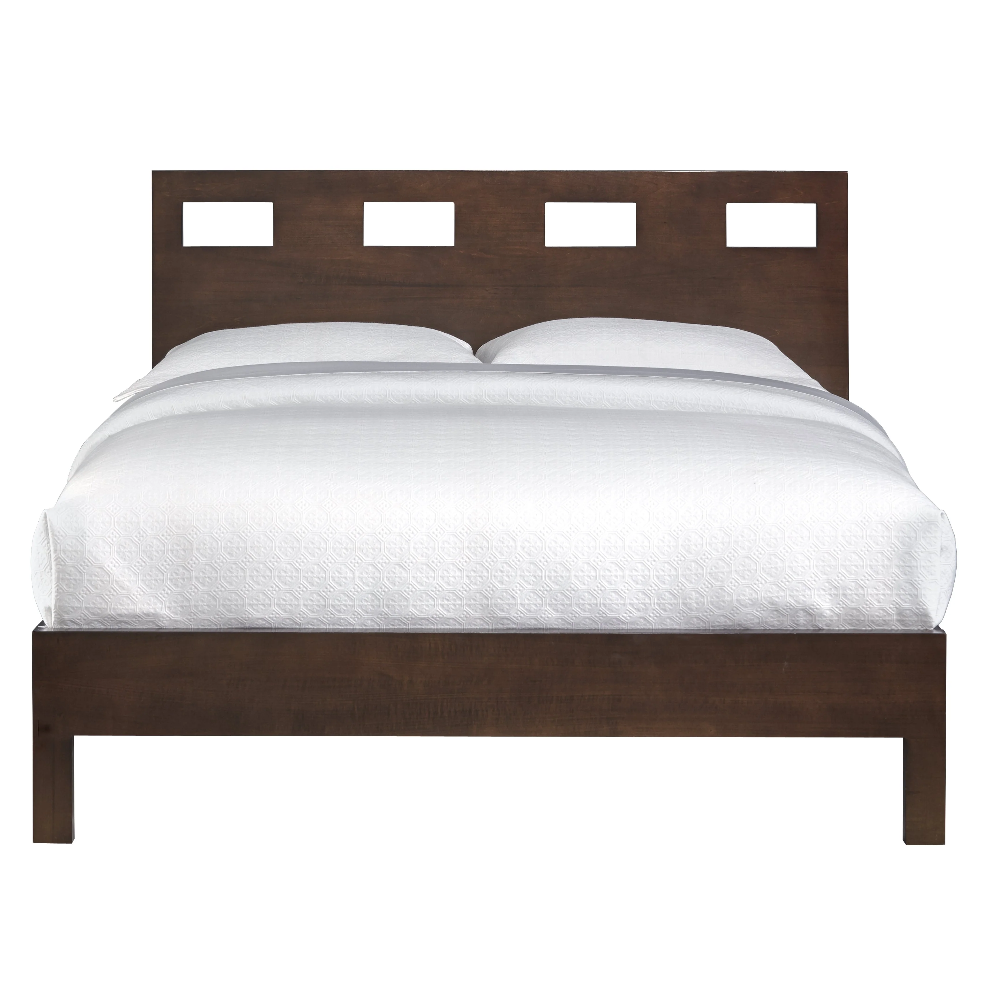 Riva Wood Full Bed in Chocolate Brown - Image 5