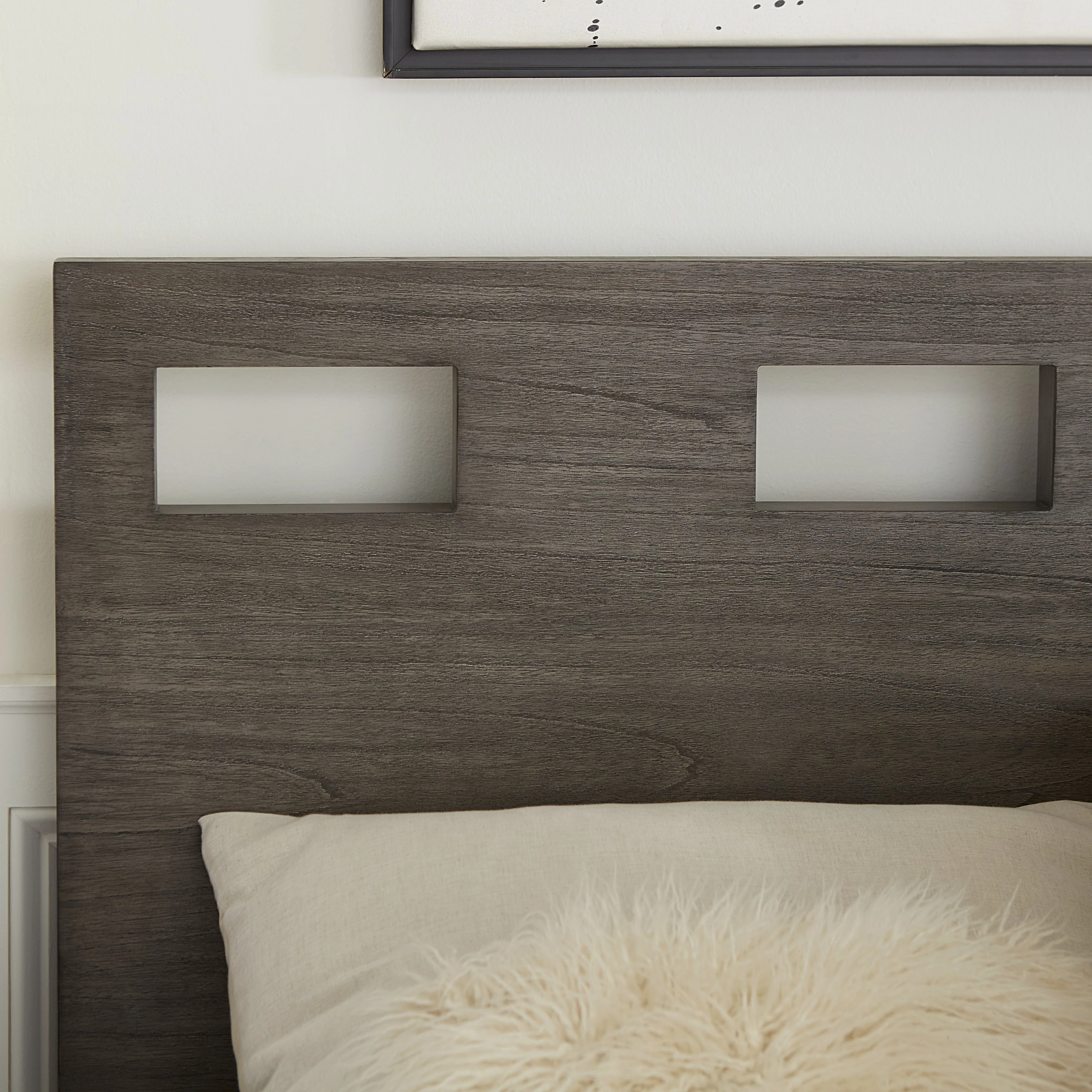 Riva Wood Full Bed in Sharkskin - Image 2