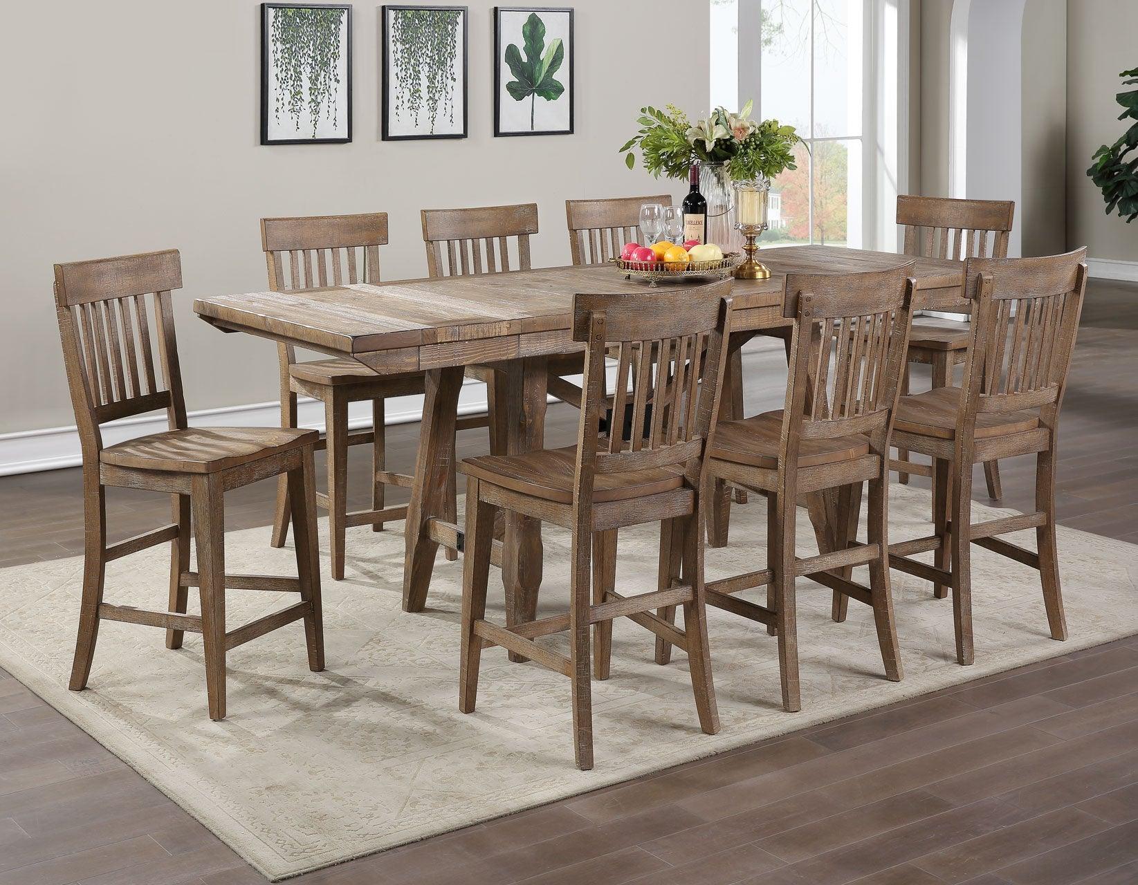 Riverdale 96-inch Counter Table w/2 12-inch Leaves - Image 5