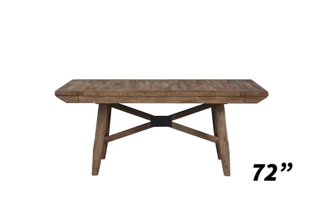 Riverdale Beige/Driftwood Trestle Dining Room Set - Image 10