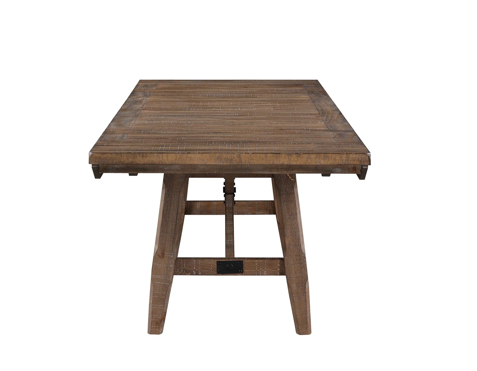 Riverdale Driftwood Trestle Dining Room Set - Image 6