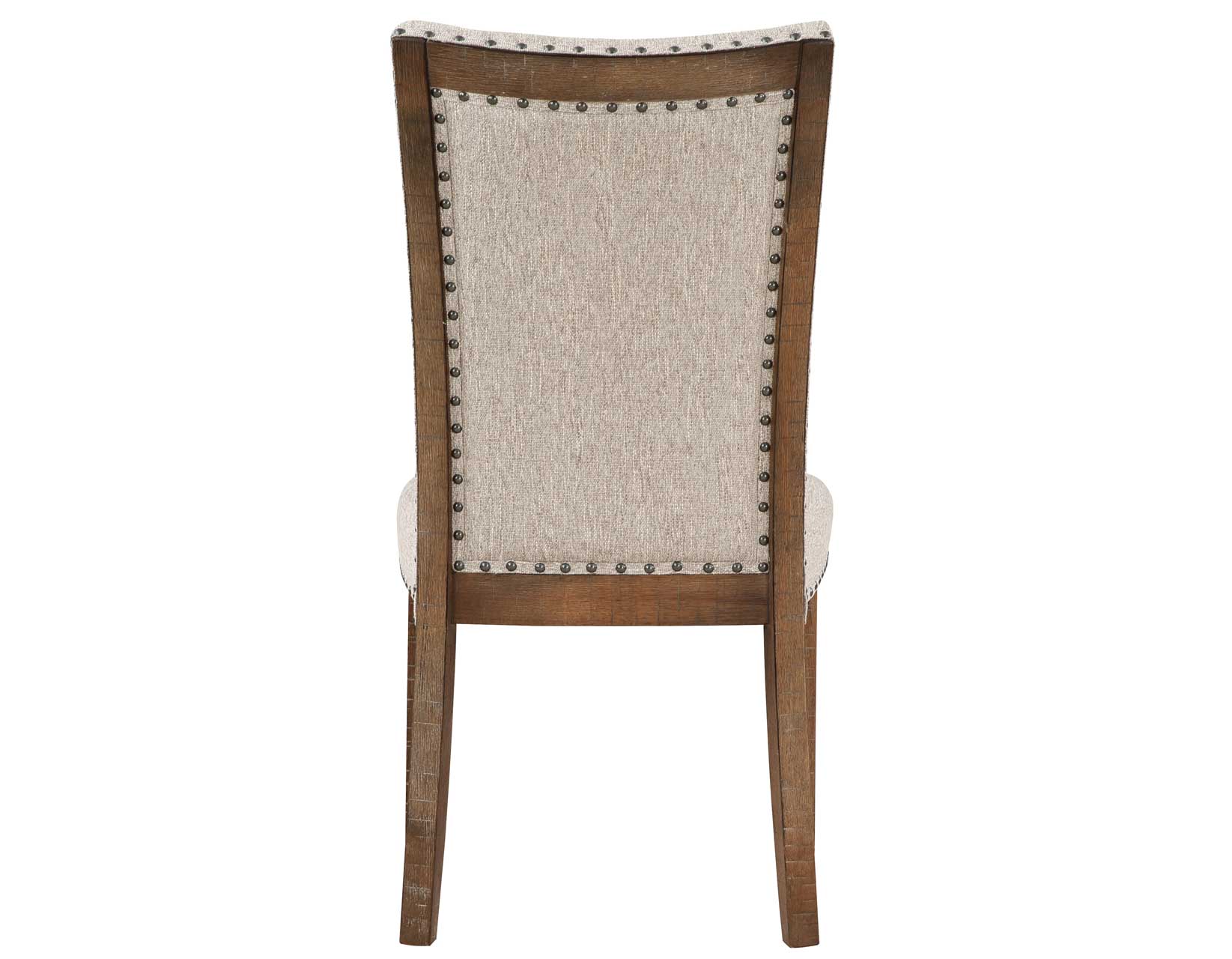 Riverdale Oatmeal/Driftwood Trestle Dining Room Set - Image 11