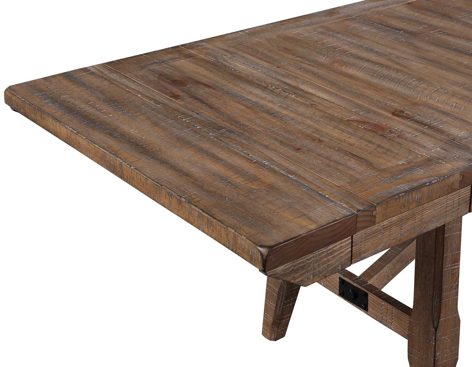 Riverdale Oatmeal/Driftwood Trestle Dining Room Set - Image 3